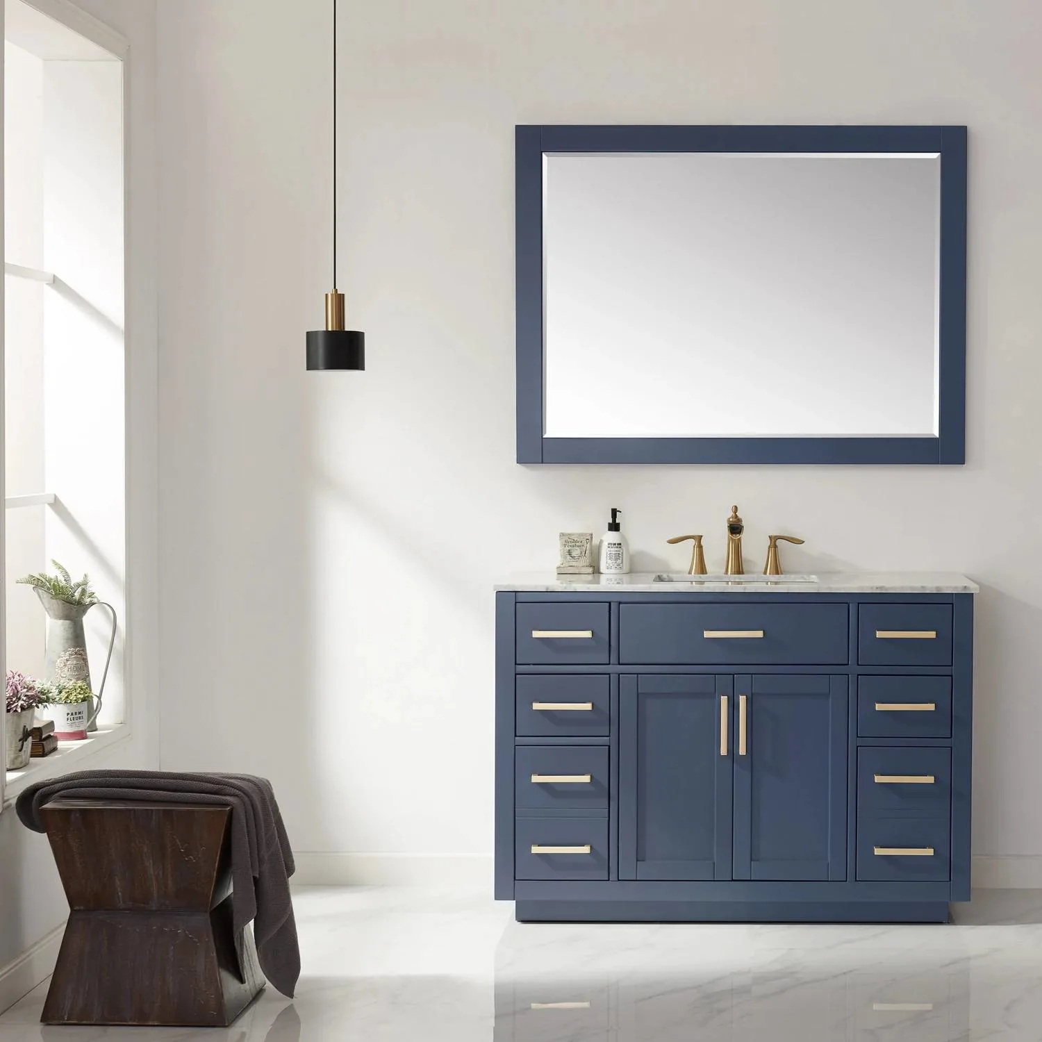 Altair Ivy 48 Inch Solid Plywood No Countertop Single Vanity Cabinet - image 7