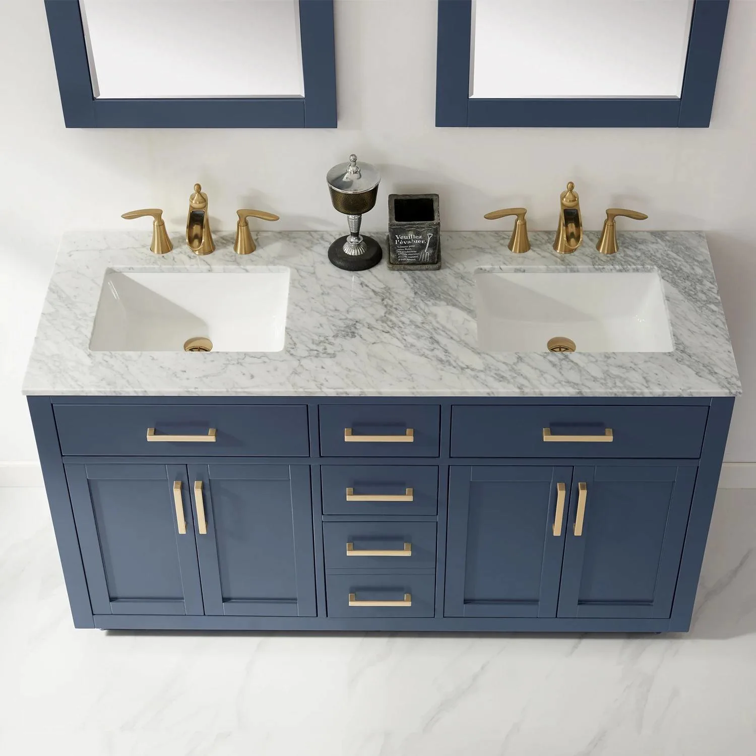 Altair Ivy 60 Inch Solid Plywood No Countertop Double Vanity Cabinet - image 7
