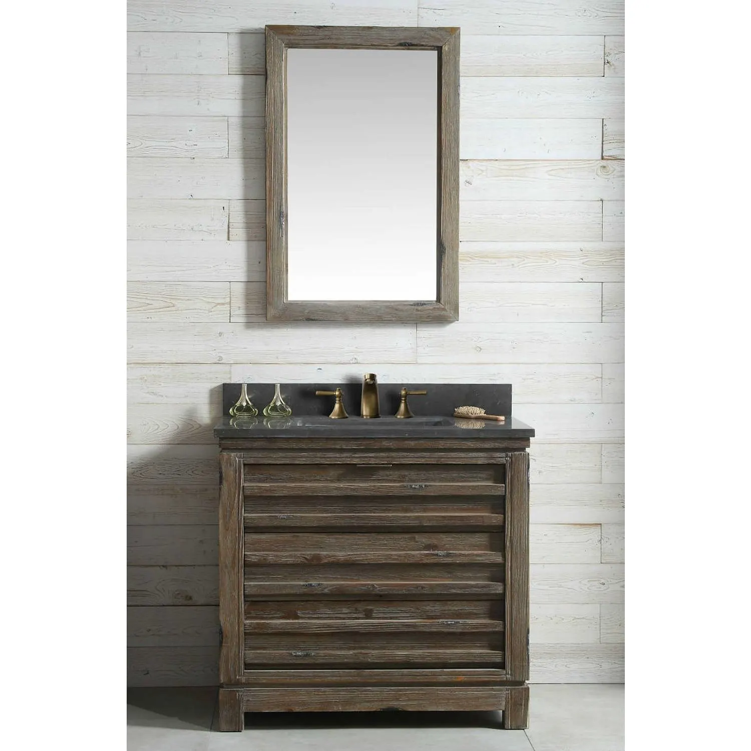 Legion Furniture 36 Inch Moon Stone Top Ceramic Sink Vanity Cabinet - image 4