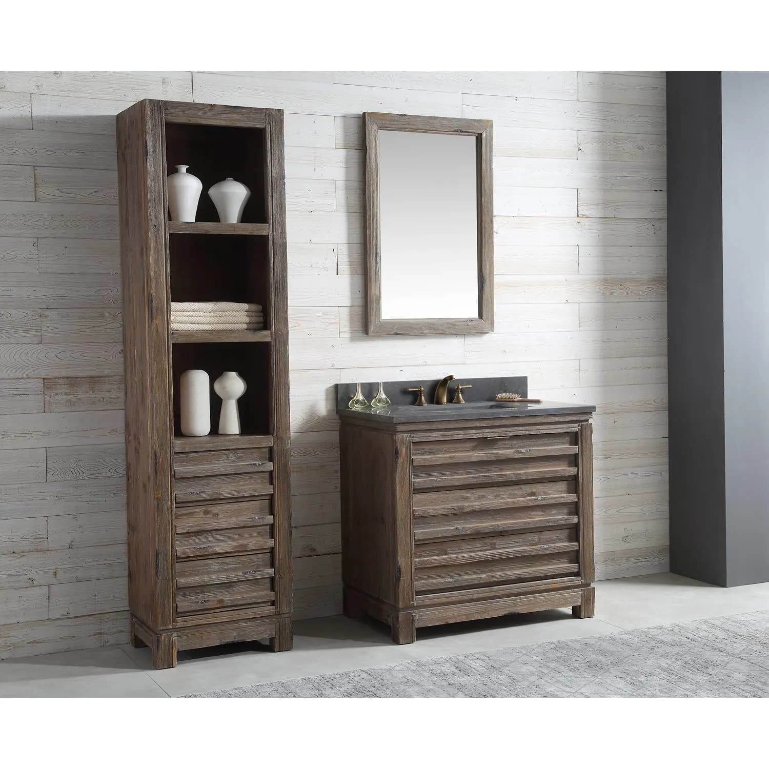 Legion Furniture 36 Inch Moon Stone Top Ceramic Sink Vanity Cabinet - image 8