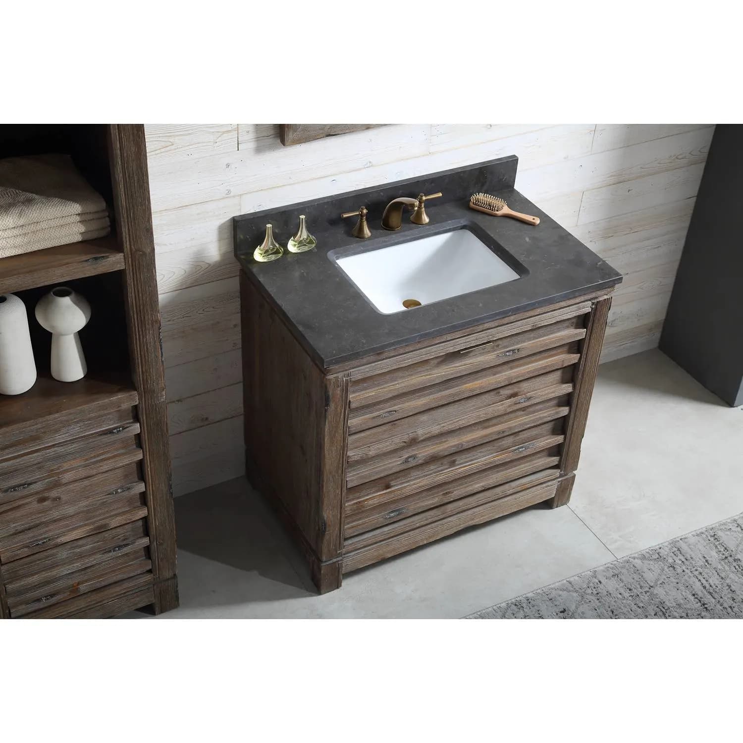 Legion Furniture 36 Inch Moon Stone Top Ceramic Sink Vanity Cabinet - image 9