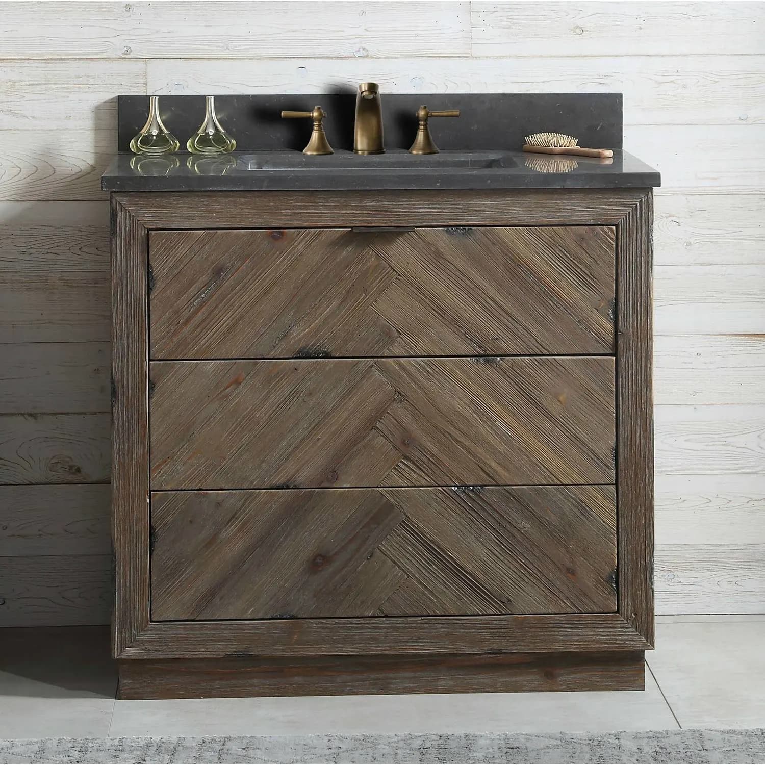 Legion Furniture 36 Inch Moon Stone Top Ceramic Sink Vanity Cabinet - image 4