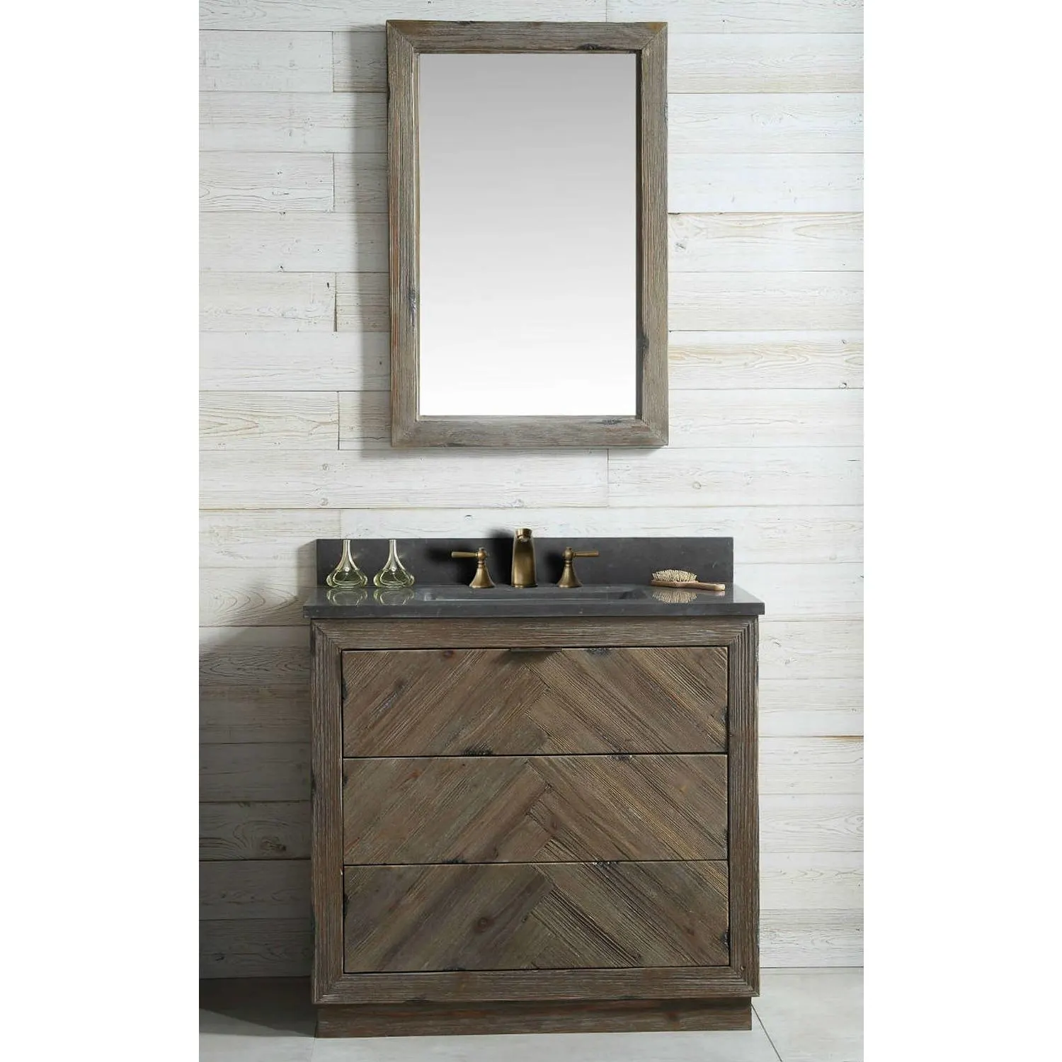Legion Furniture 36 Inch Moon Stone Top Ceramic Sink Vanity Cabinet - image 6