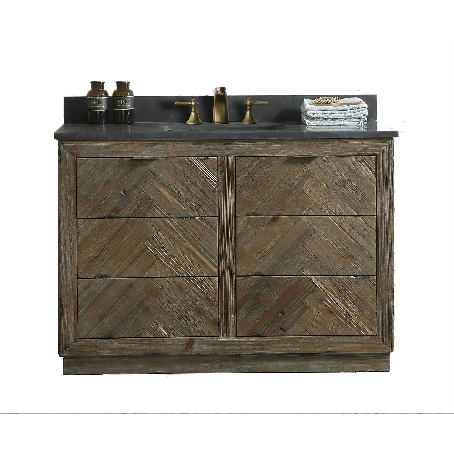 Legion Furniture 48 Inch Moon Stone Top Ceramic Sink Vanity Cabinet - image 1