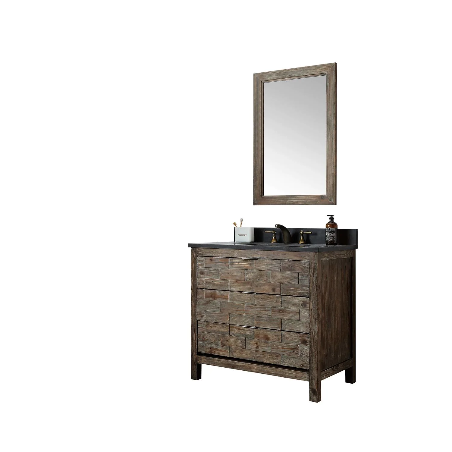 Legion Furniture 36 Inch Moon Stone Top Ceramic Sink Vanity Cabinet - image 7