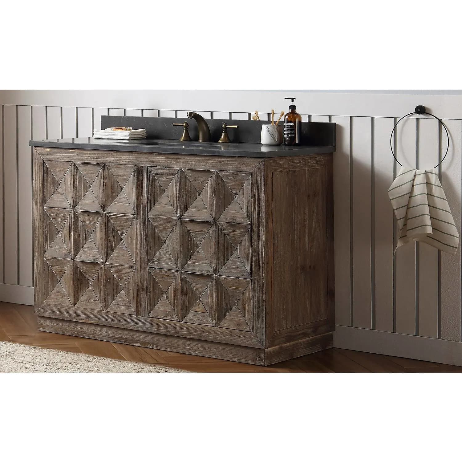 Legion Furniture 48 Inch Moon Stone Top Ceramic Sink Vanity Cabinet - image 8