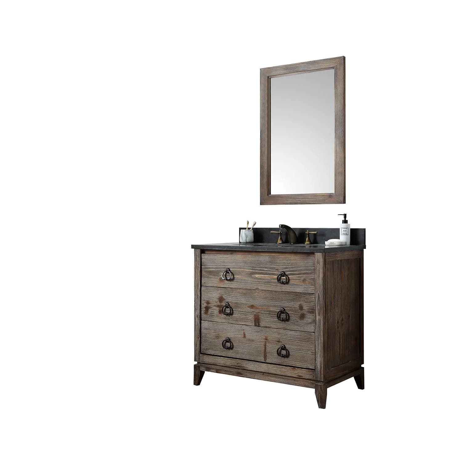 Legion Furniture 36 Inch Moon Stone Top Ceramic Sink Vanity Cabinet - image 10