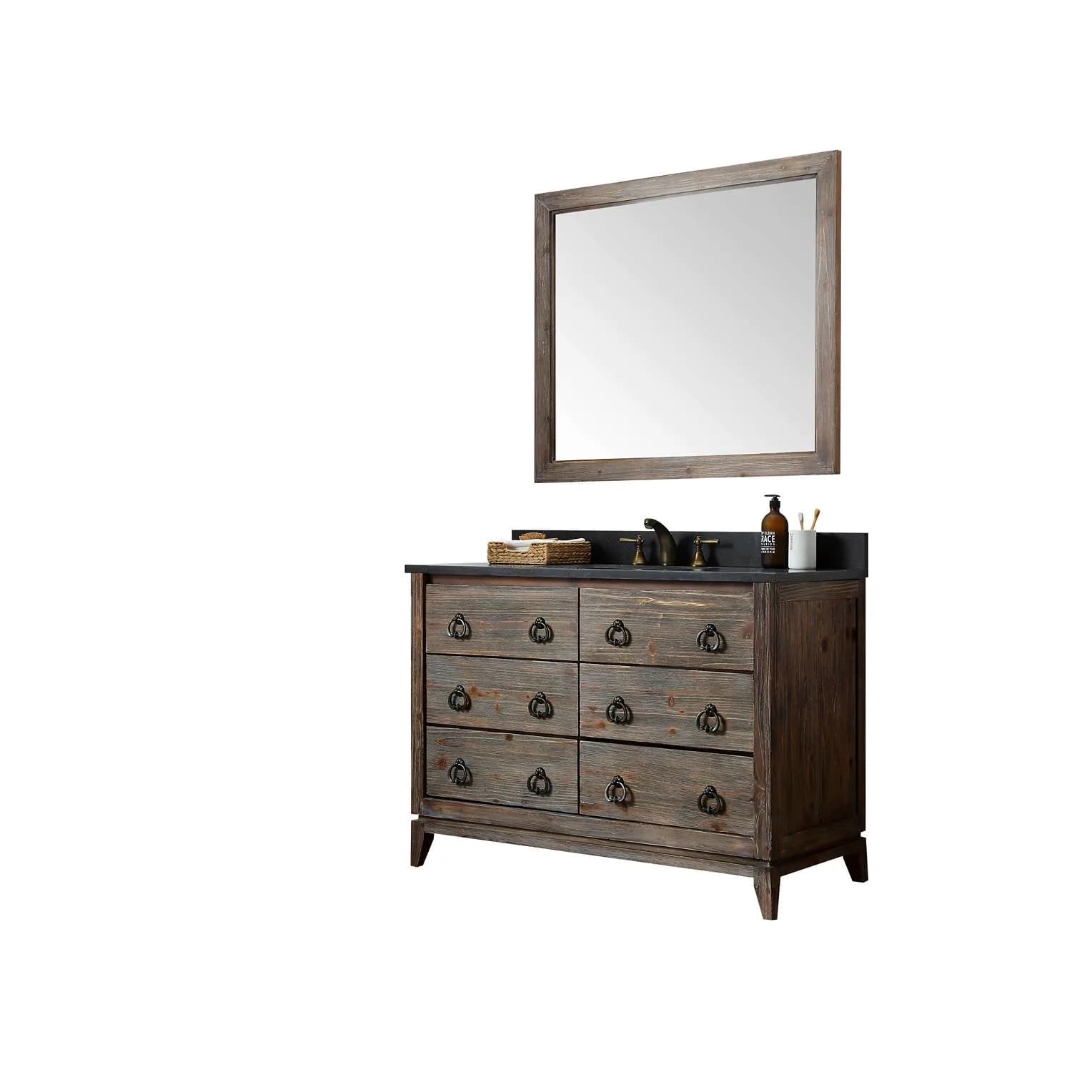 Legion Furniture 48 Inch Moon Stone Top Ceramic Sink Vanity Cabinet - image 10