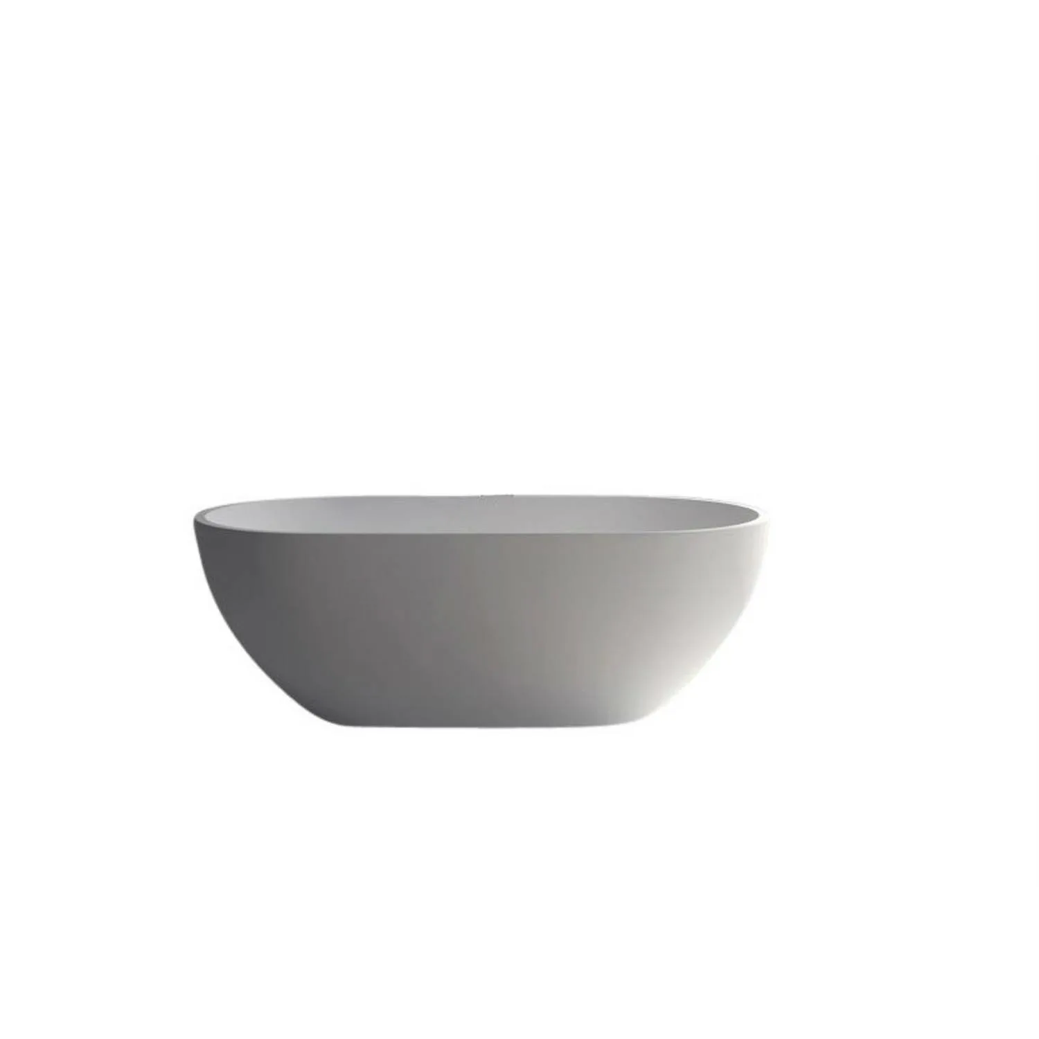 Legion Furniture 70.1 Inch No Faucet Matt White Solid Surface Bathtub - image 1
