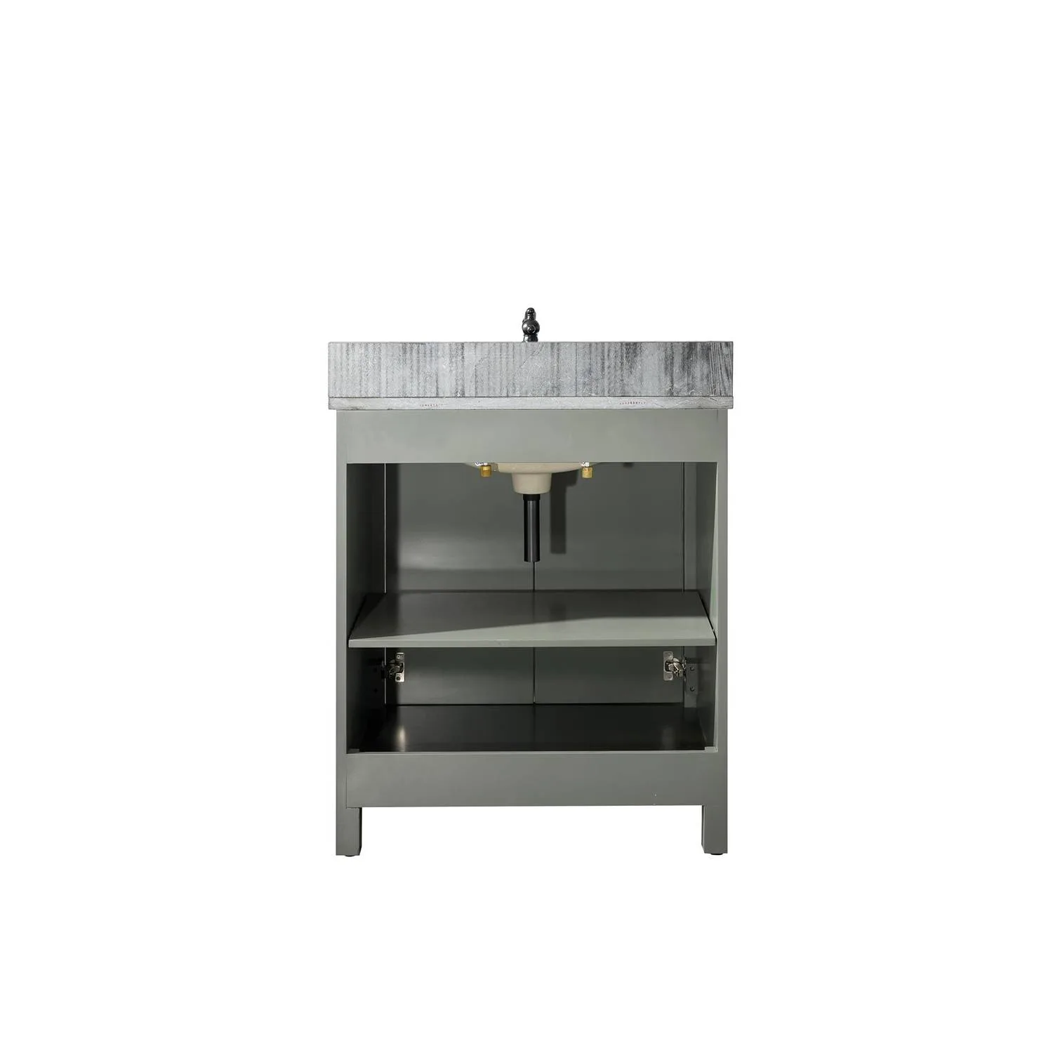 Legion Furniture 30 Inch Blue Lime Stone Top Pewter Green Vanity Cabinet - image 12