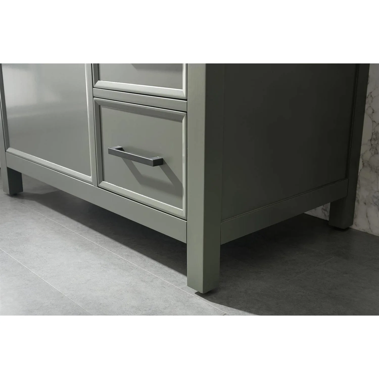 Legion Furniture 36 Inch Blue Lime Stone Top Pewter Green Vanity Cabinet - image 5