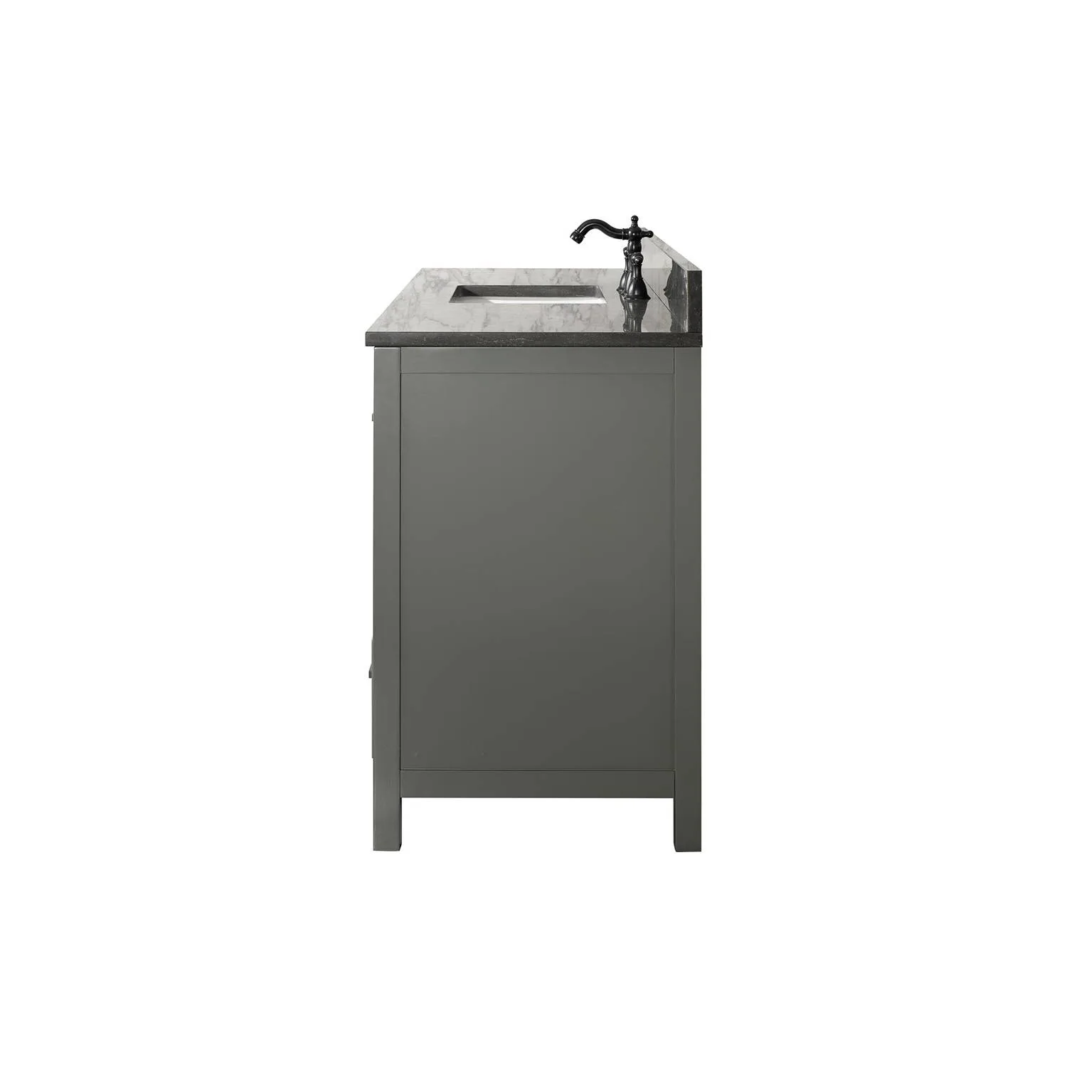 Legion Furniture 60 Inch Blue Lime Stone Top Pewter Green Vanity Cabinet - image 19
