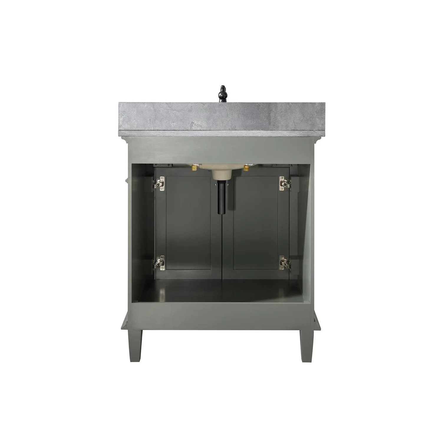 Legion Furniture 30 Inch Blue Lime Stone Top Pewter Green Vanity Cabinet - image 16
