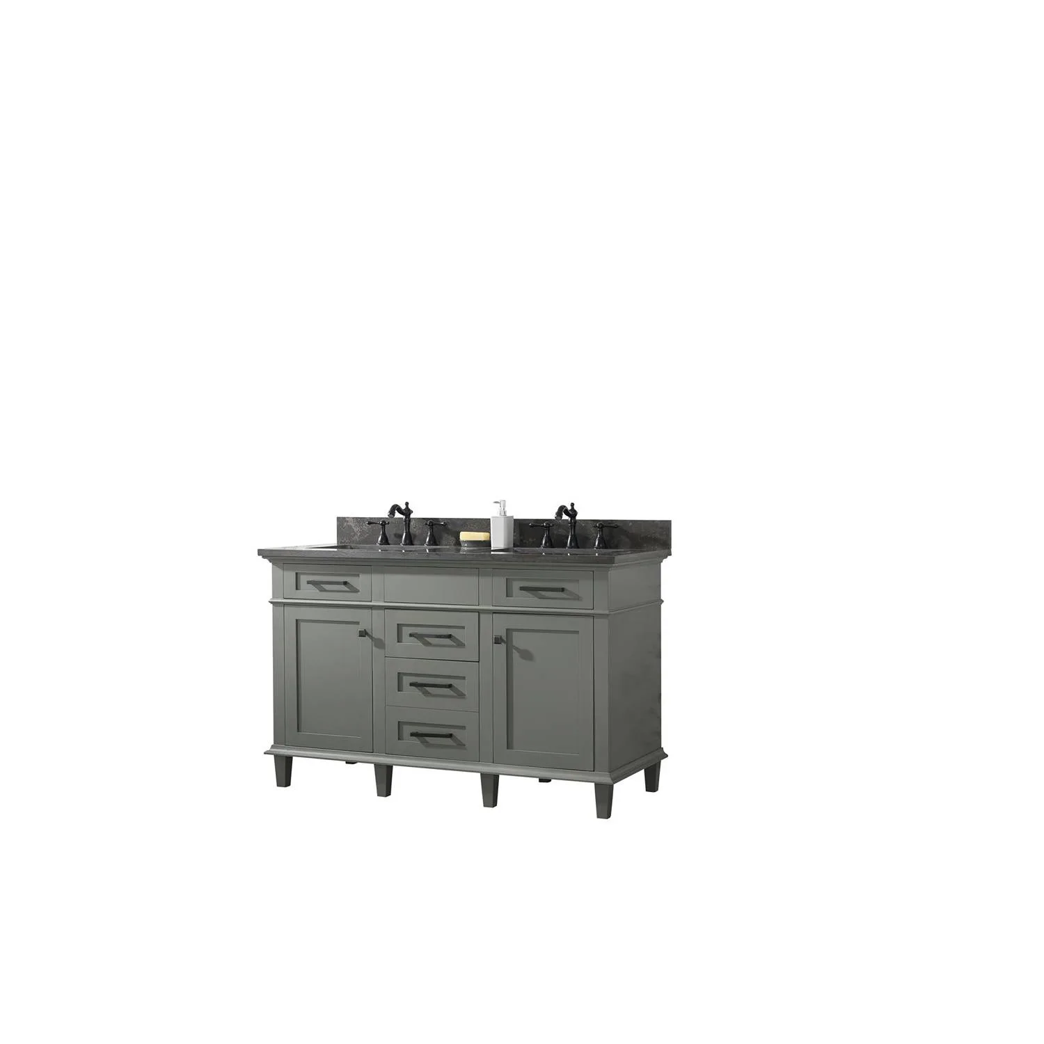 Legion Furniture 54 Inch Blue Lime Stone Top Pewter Green Vanity Cabinet - image 21