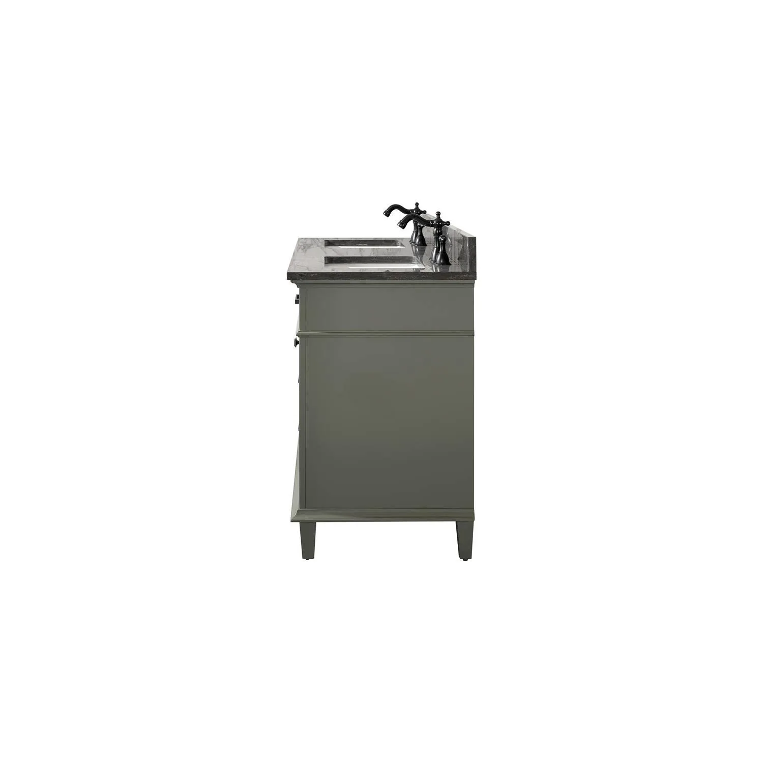 Legion Furniture 60 Inch Blue Lime Stone Top Pewter Green Vanity Cabinet - image 18