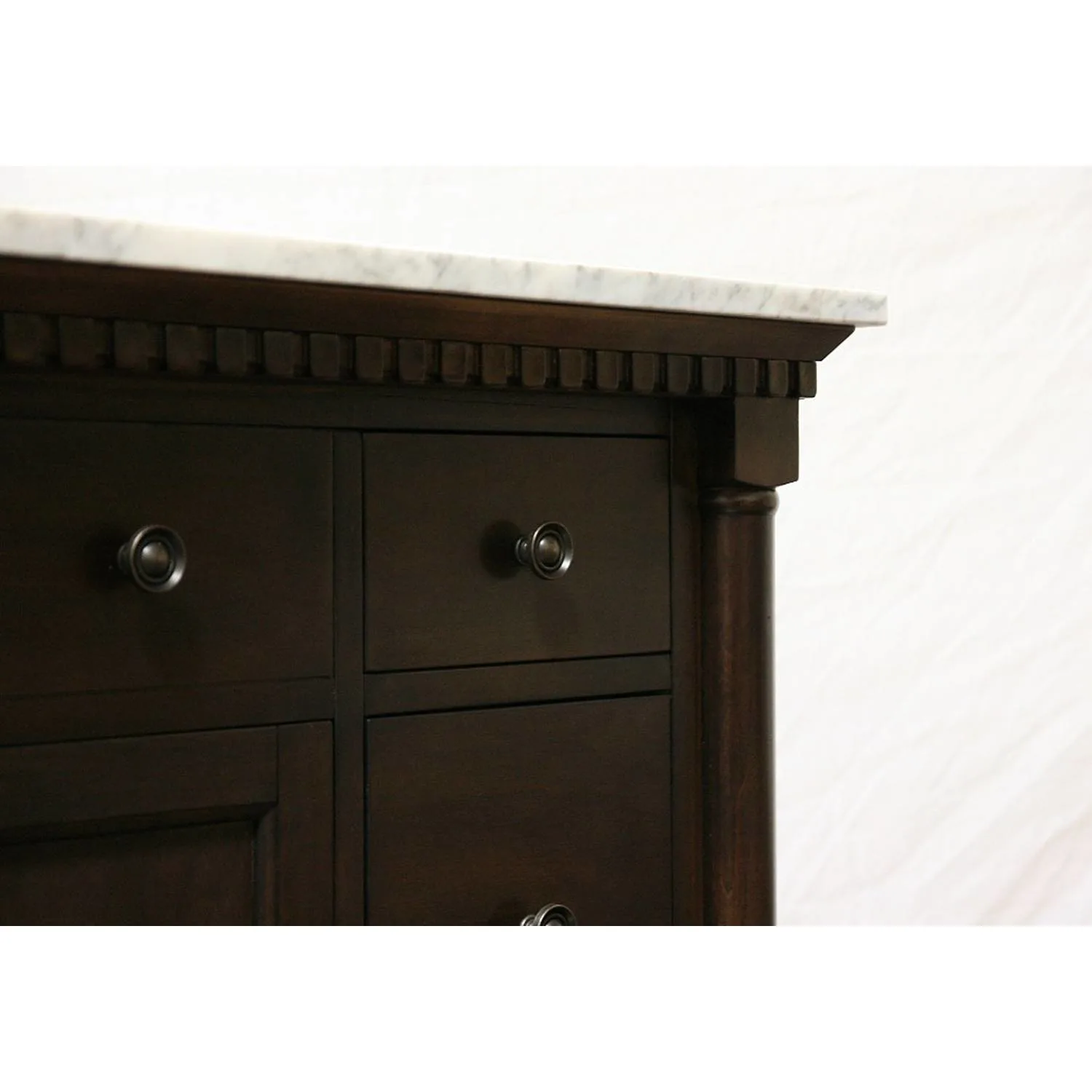 Legion Furniture 48 Inch Carrara White Top Ceramic Sink Vanity Cabinet - image 2
