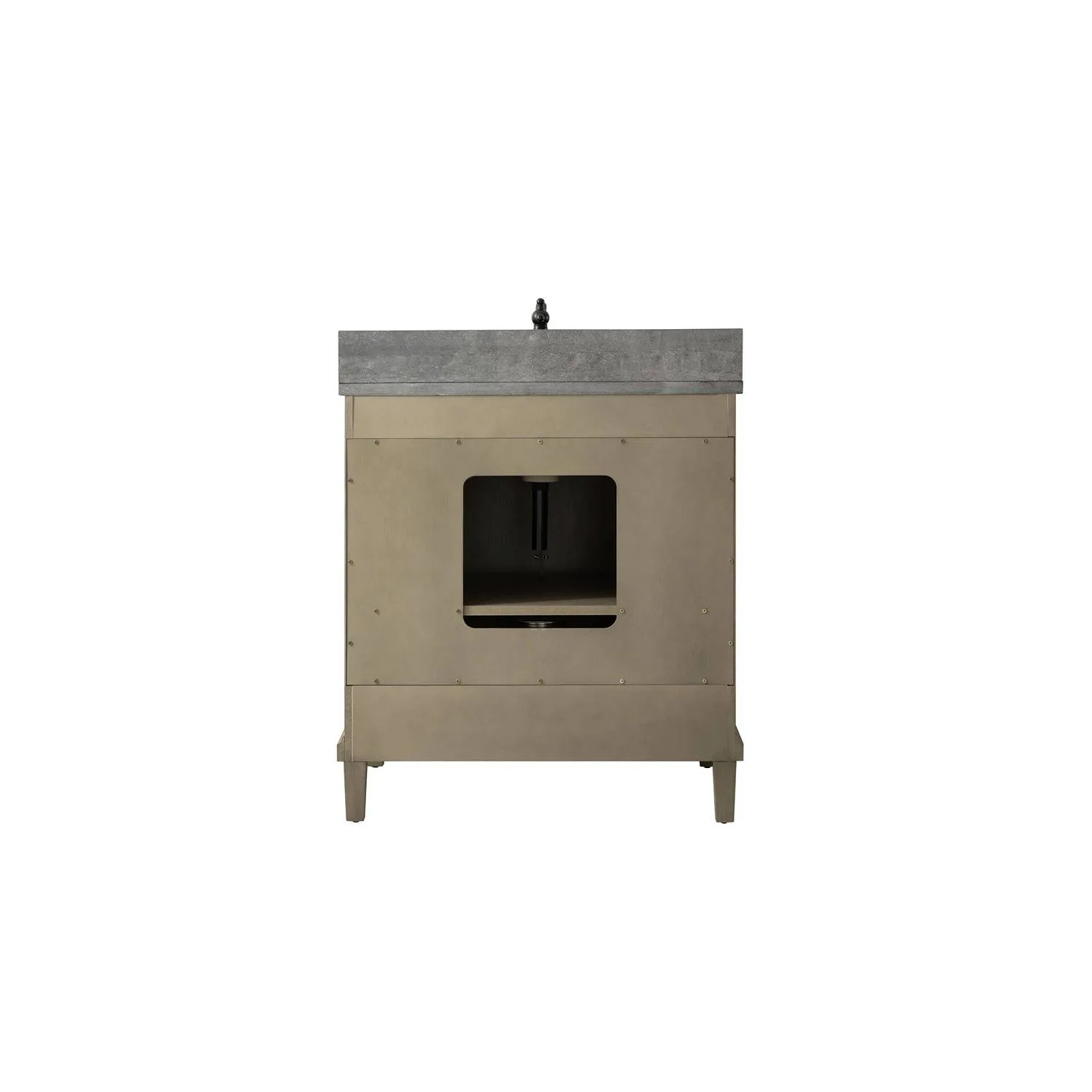 Legion Furniture 30 Inch Blue Limestone Top Ceramic Sink Vanity Cabinet - image 2