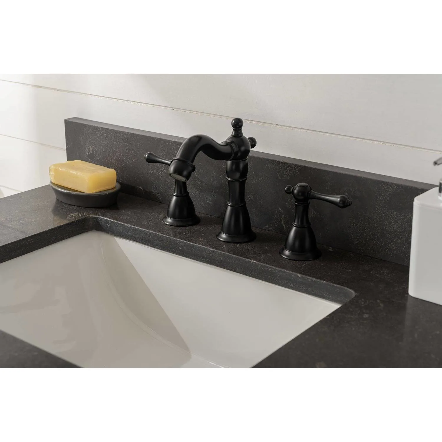 Legion Furniture 30 Inch Blue Limestone Top Ceramic Sink Vanity Cabinet - image 4