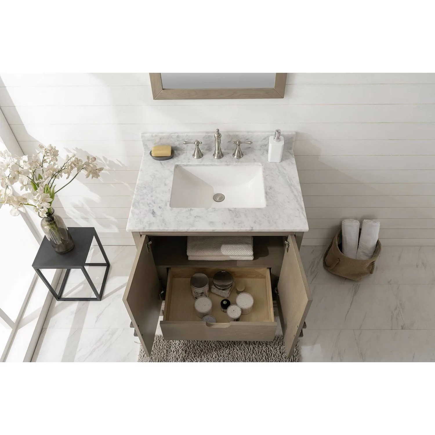 Legion Furniture 30 Inch Carrara White Top Ceramic Sink Vanity Cabinet - image 7
