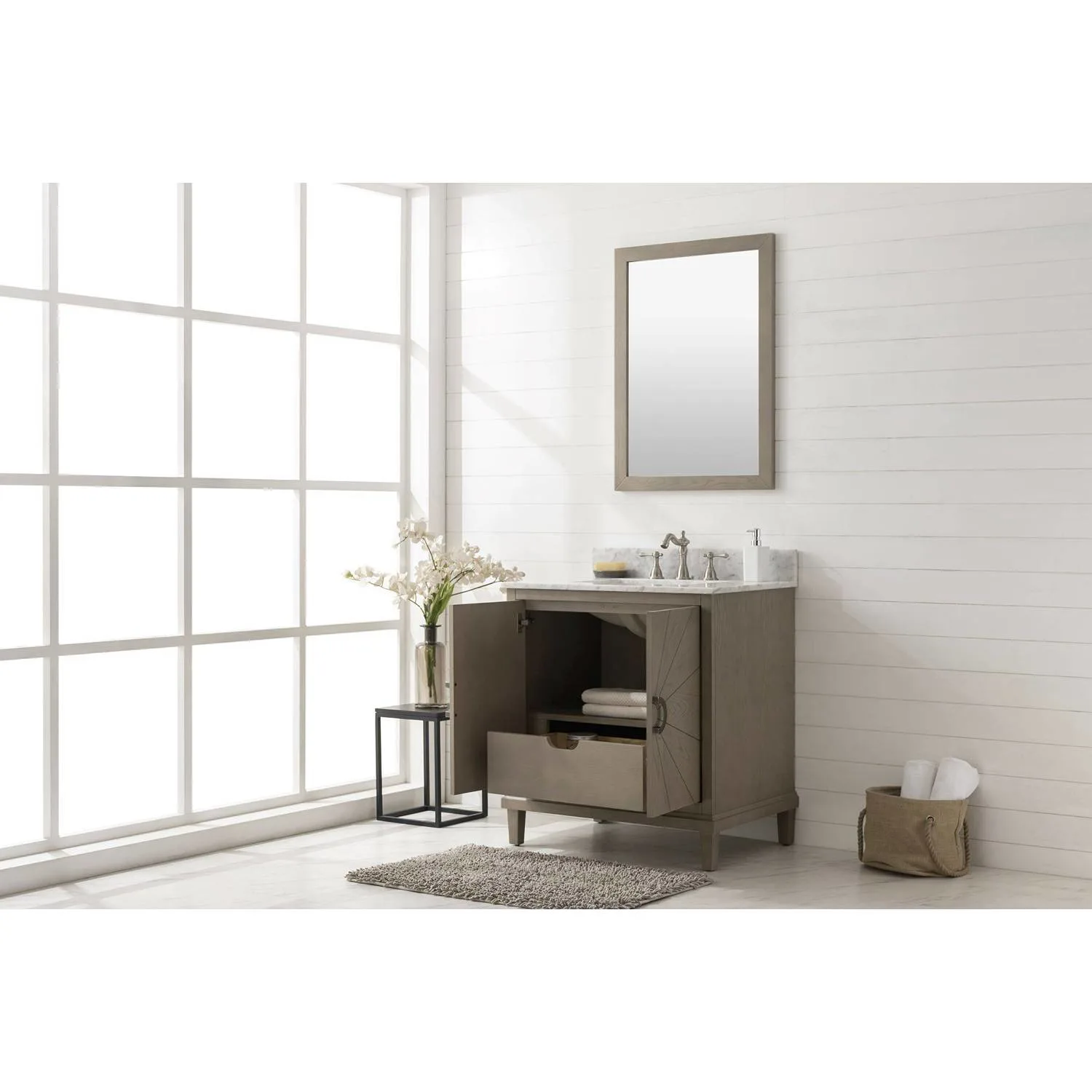 Legion Furniture 30 Inch Carrara White Top Ceramic Sink Vanity Cabinet - image 8