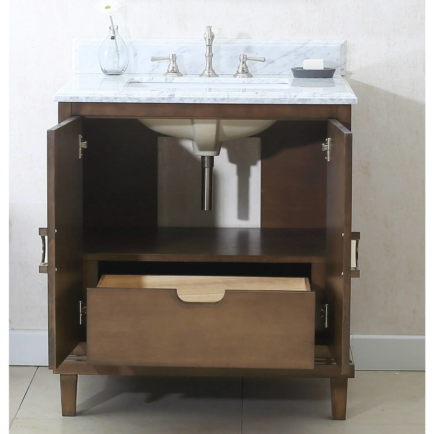 Legion Furniture 30 Inch Carrara White Top Ceramic Sink Vanity Cabinet - image 11