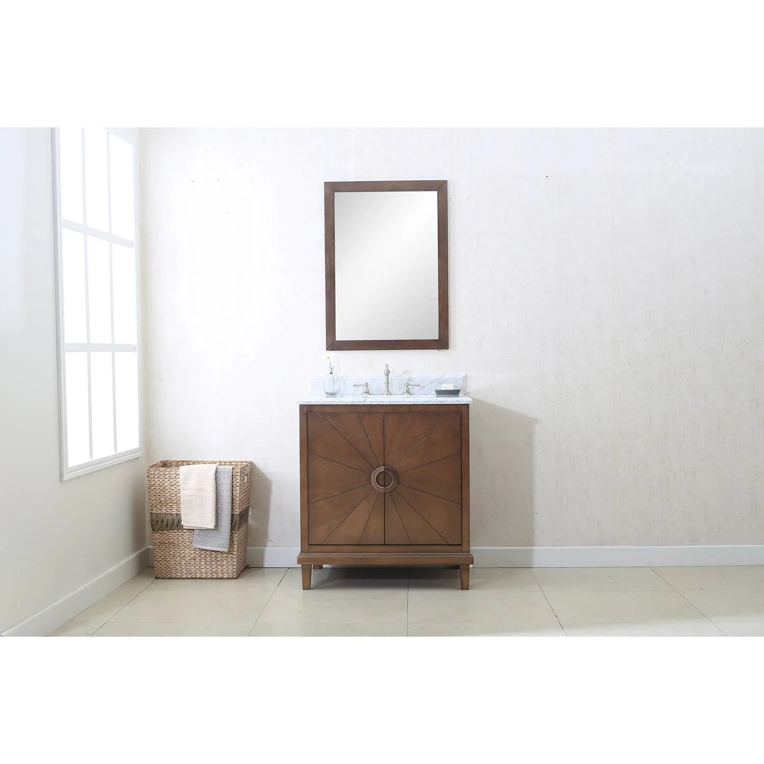 Legion Furniture 30 Inch Carrara White Top Ceramic Sink Vanity Cabinet - image 3
