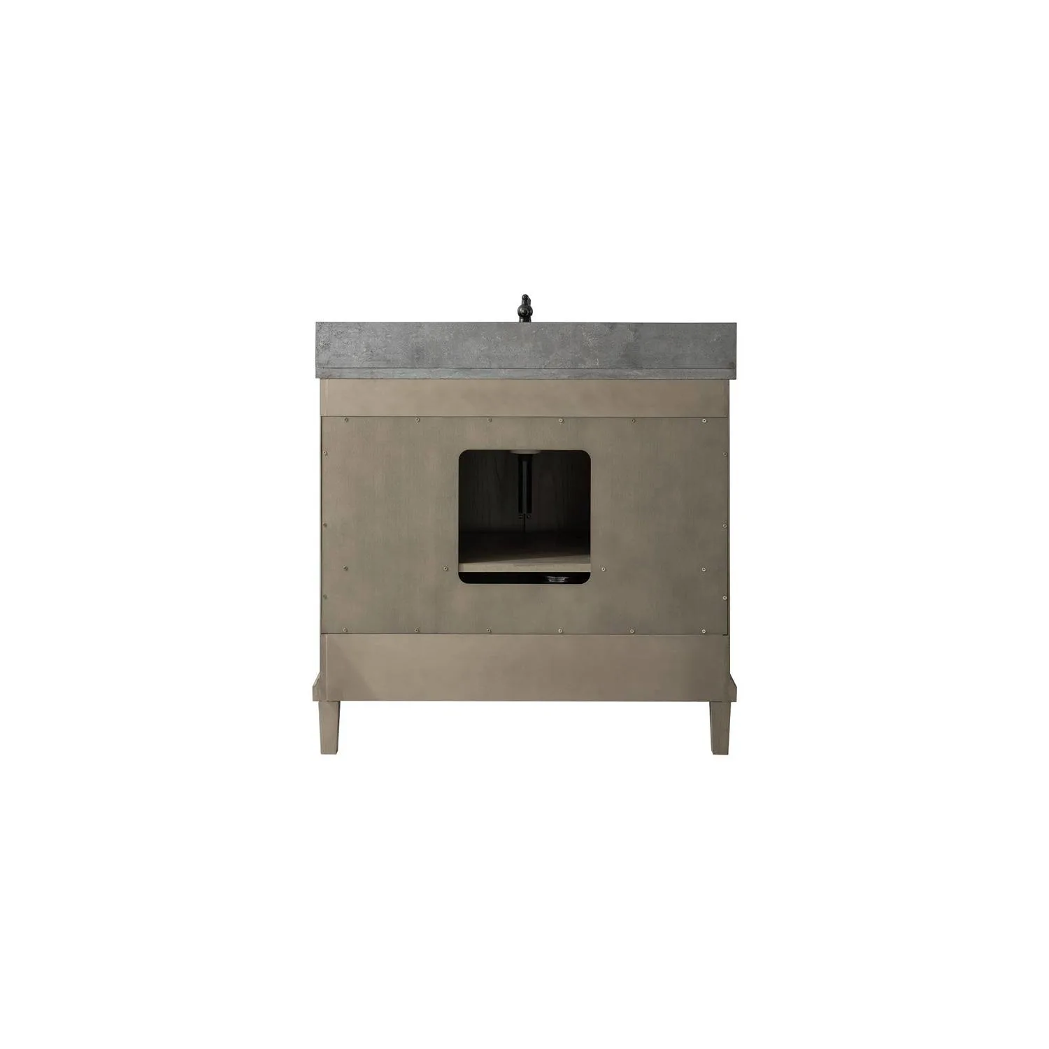 Legion Furniture 36 Inch Blue Limestone Top Ceramic Sink Vanity Cabinet - image 2