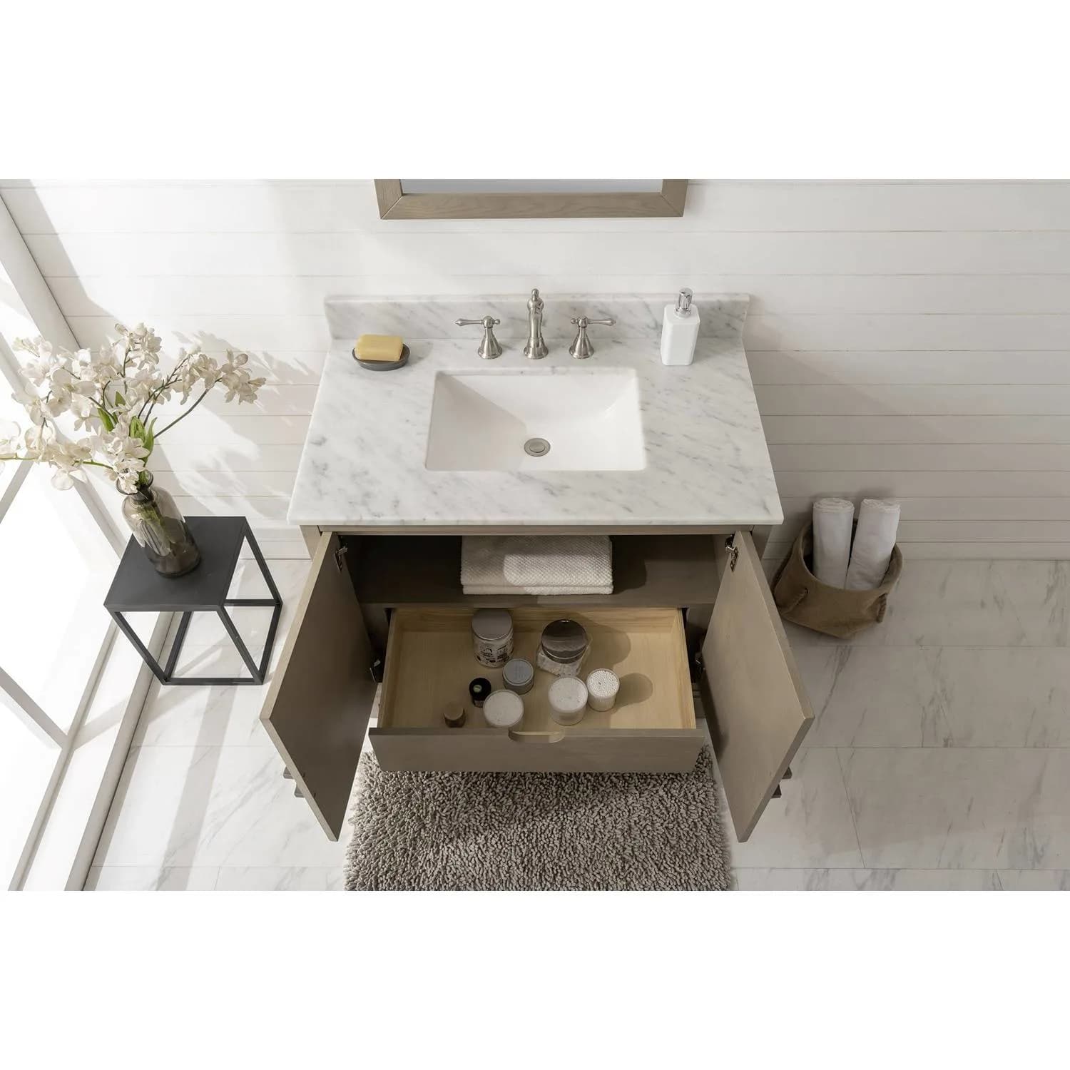 Legion Furniture 36 Inch Carrara White Top Ceramic Sink Vanity Cabinet - image 7