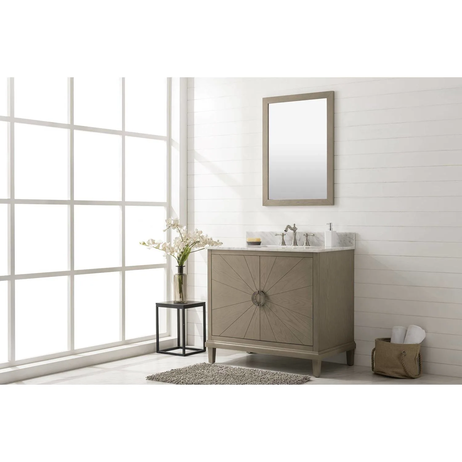 Legion Furniture 36 Inch Carrara White Top Ceramic Sink Vanity Cabinet - image 8