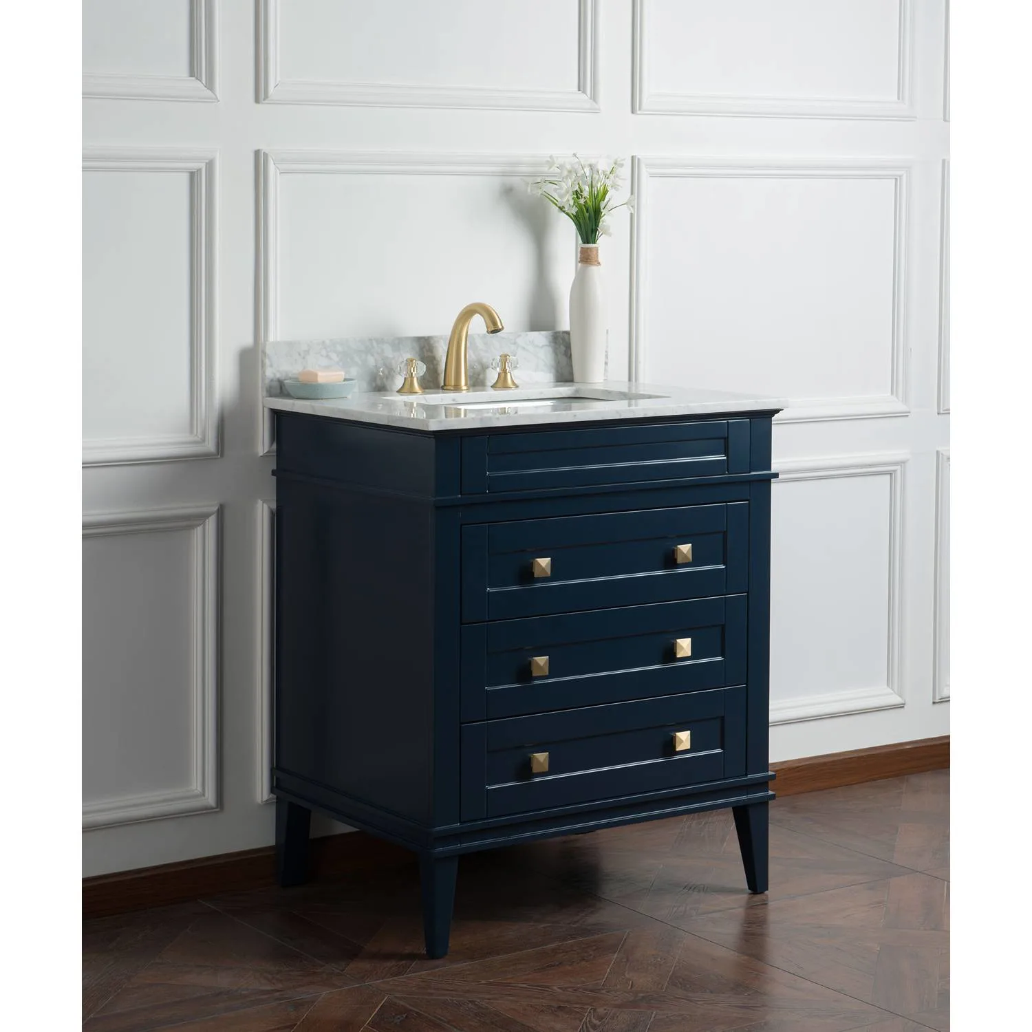Legion Furniture 30 Inch Carrara White Top Square Basin Vanity Cabinet - image 10