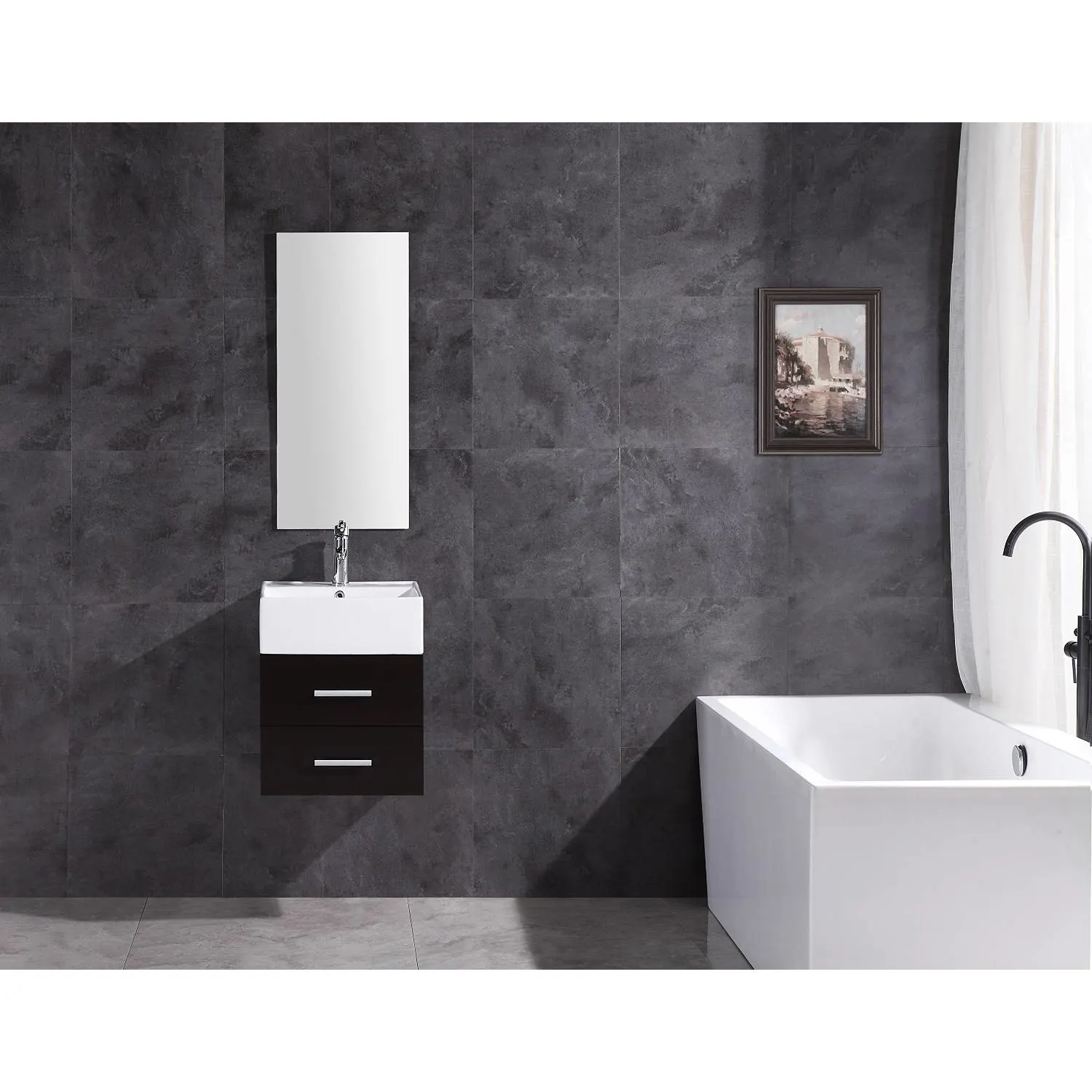 Legion Furniture 18 Inch White Ceramic Top and Sink Vanity Cabinet - image 1
