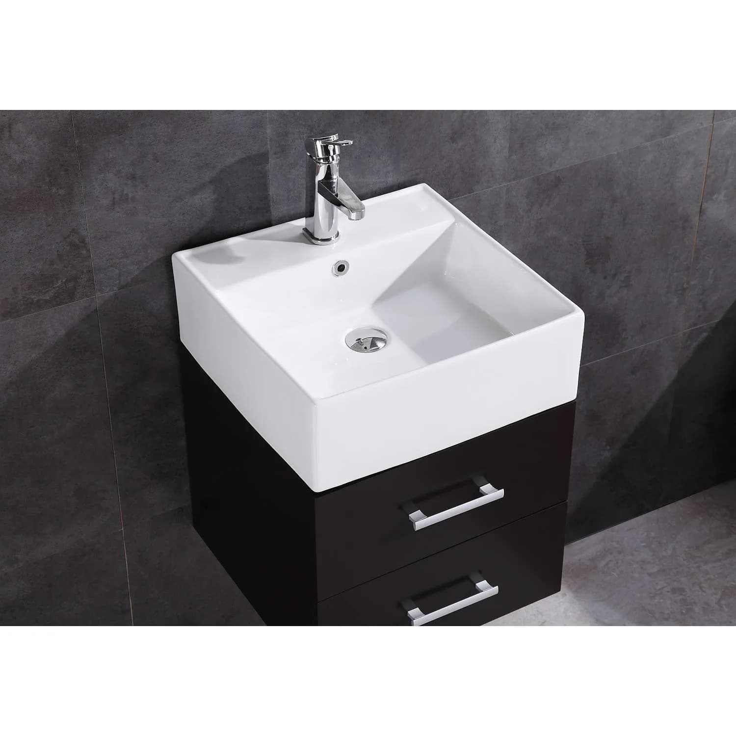 Legion Furniture 18 Inch White Ceramic Top and Sink Vanity Cabinet - image 2