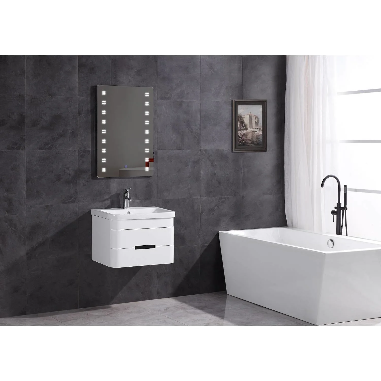 Legion Furniture 24 Inch White Ceramic Top and Sink Vanity Cabinet - image 4