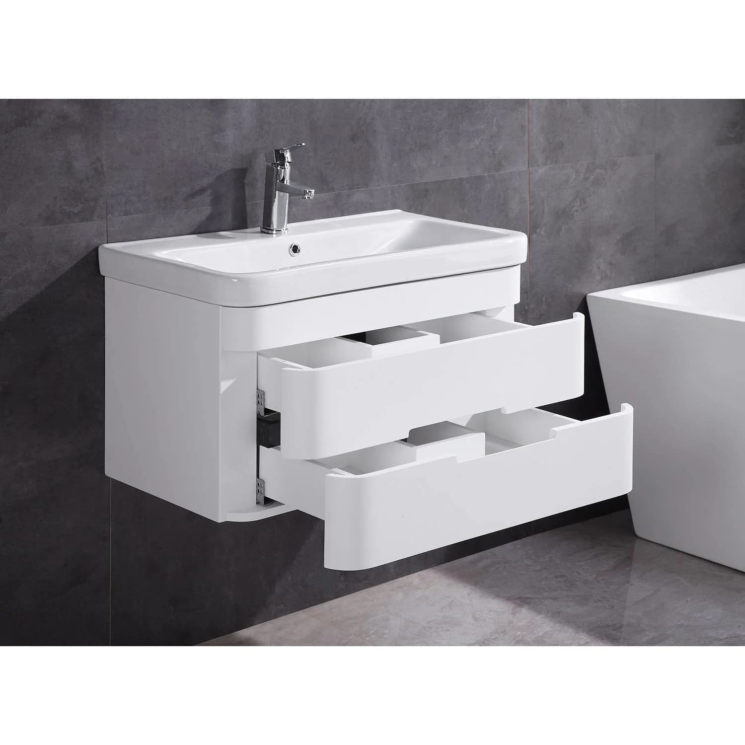 Legion Furniture 32 Inch White Ceramic Top and Sink Vanity Cabinet - image 5