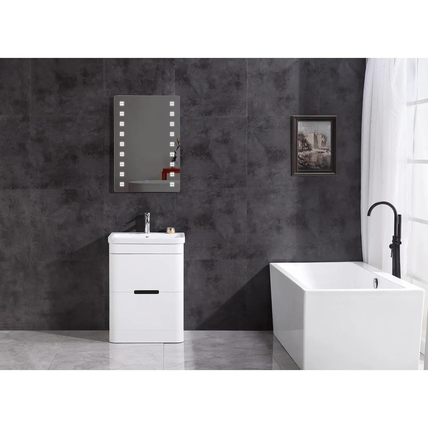 Legion Furniture 24 Inch White Ceramic Top and Sink Vanity Cabinet - image 7