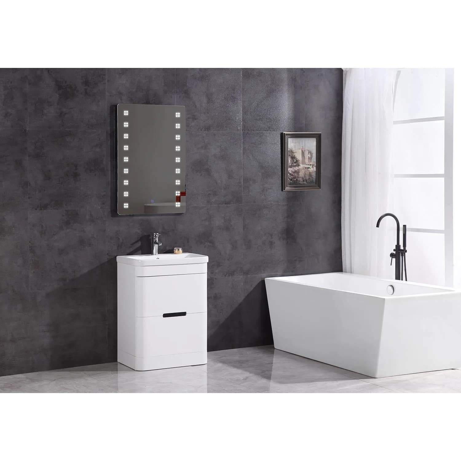 Legion Furniture 24 Inch White Ceramic Top and Sink Vanity Cabinet - image 8