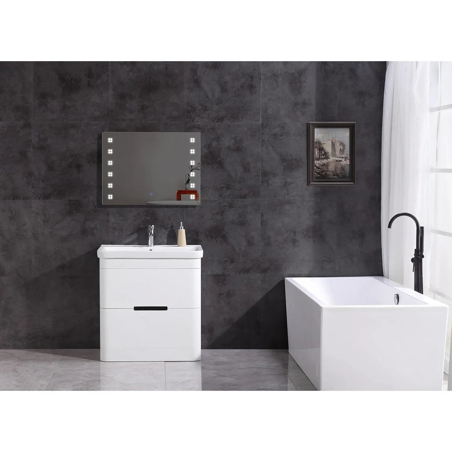Legion Furniture 32 Inch White Ceramic Top and Sink Vanity Cabinet - image 2