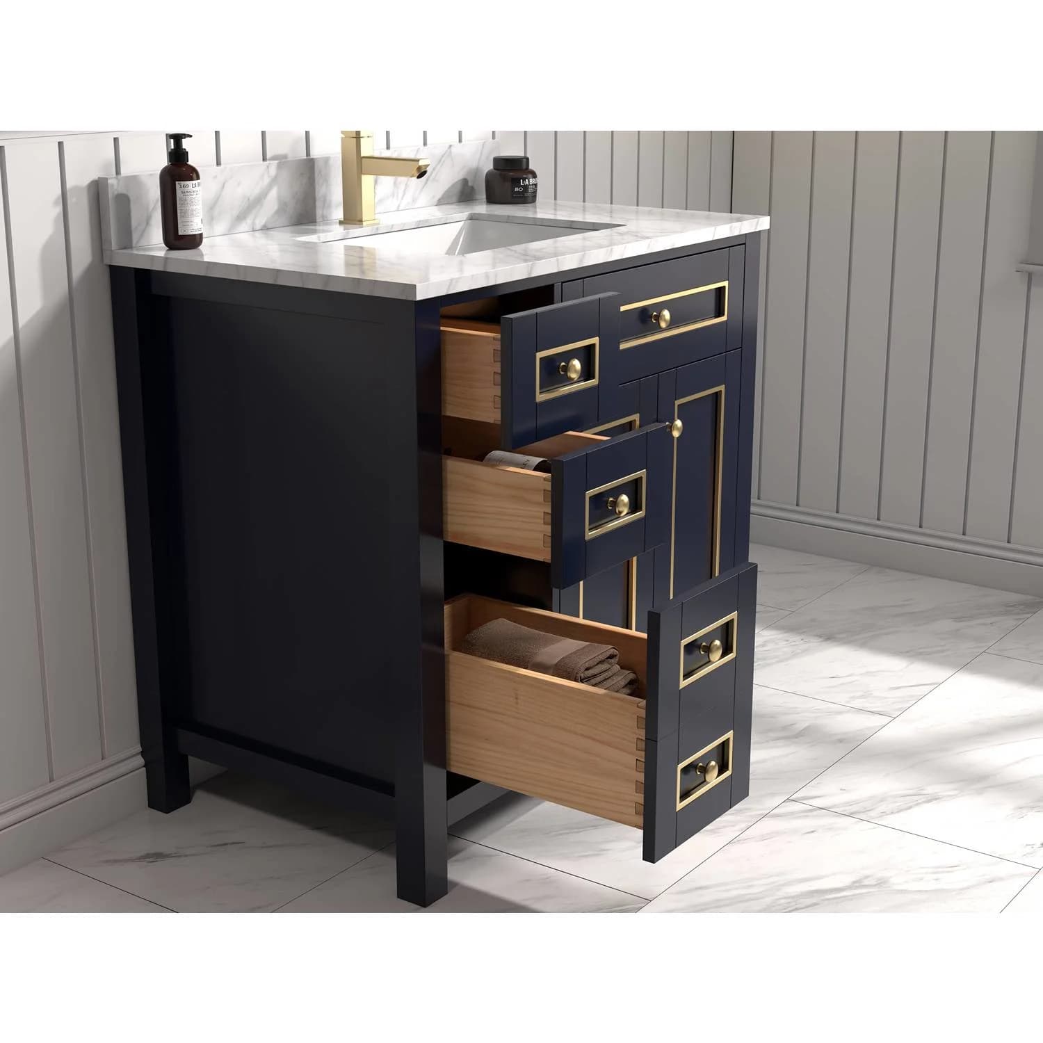 Legion Furniture 36 Inch Carrara White Top Ceramic Sink Vanity Cabinet - image 5