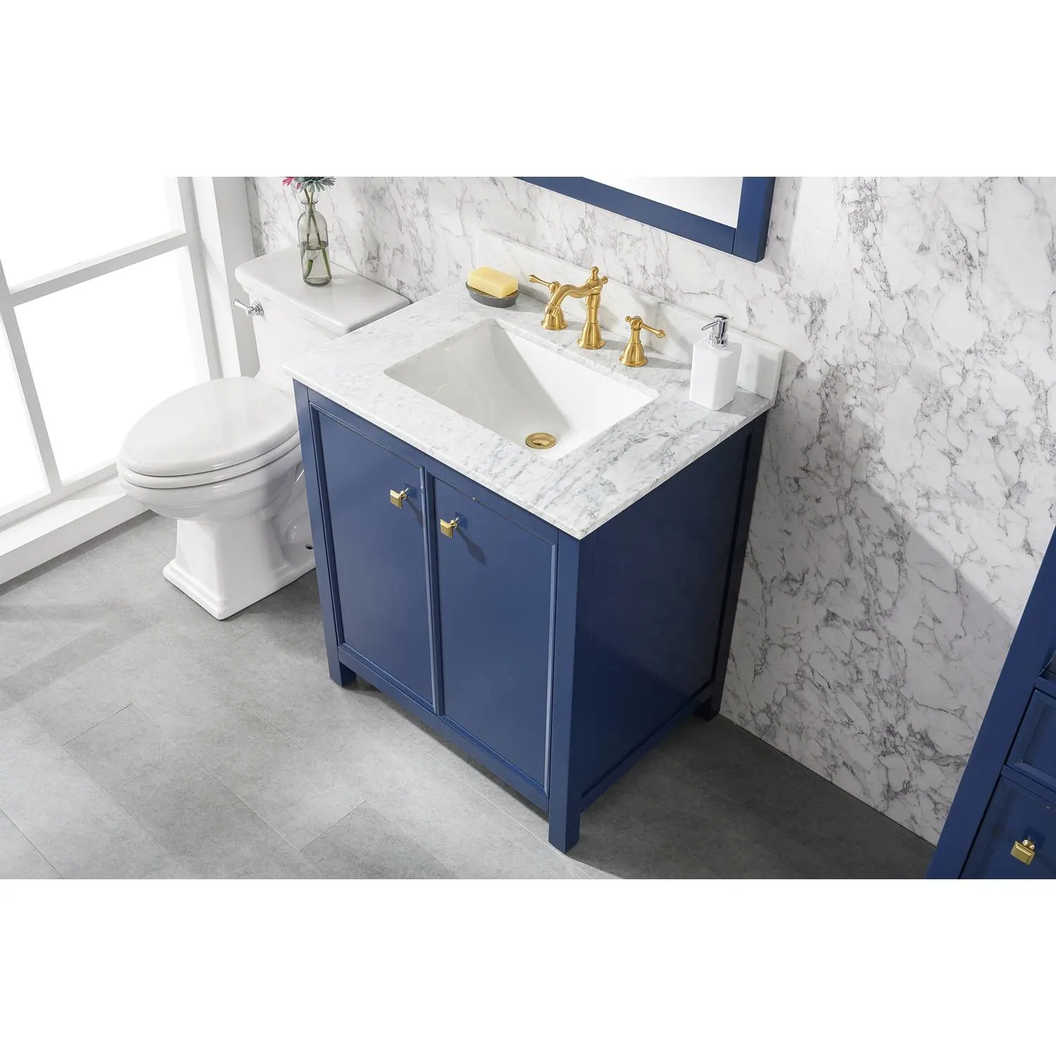 Legion Furniture 30 Inch Carrara White Top Ceramic Sink Vanity Cabinet - image 2