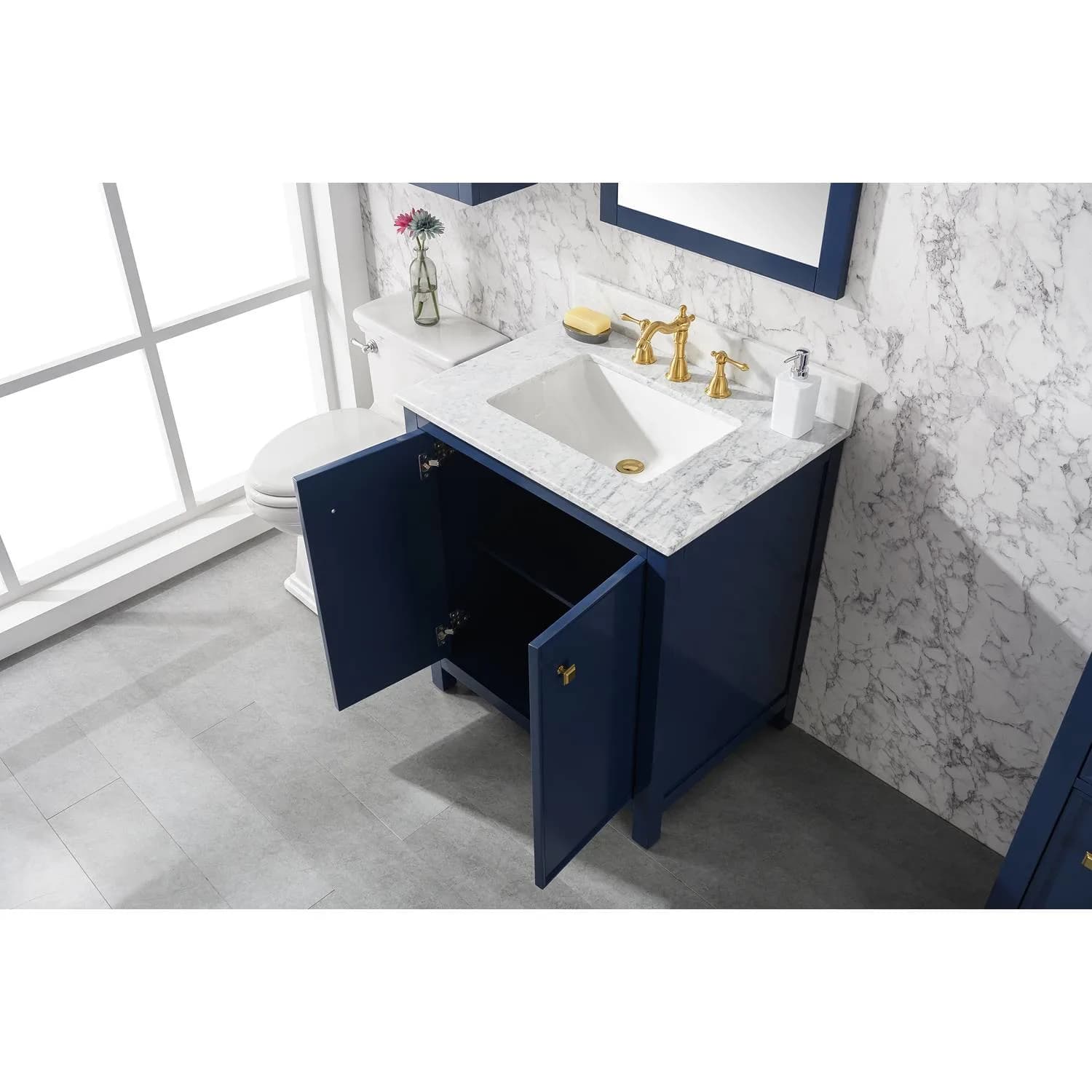Legion Furniture 30 Inch Carrara White Top Ceramic Sink Vanity Cabinet - image 13