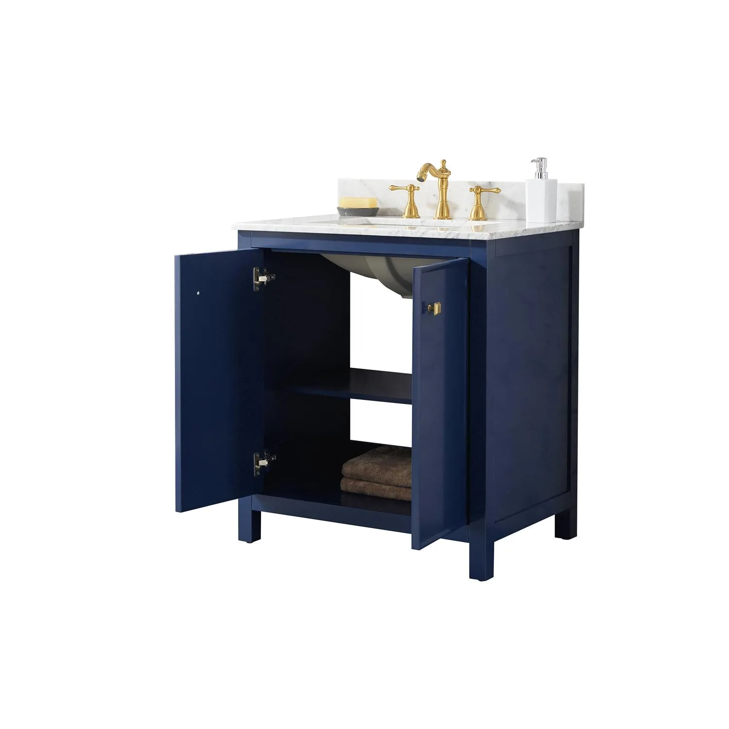 Legion Furniture 30 Inch Carrara White Top Ceramic Sink Vanity Cabinet - image 4