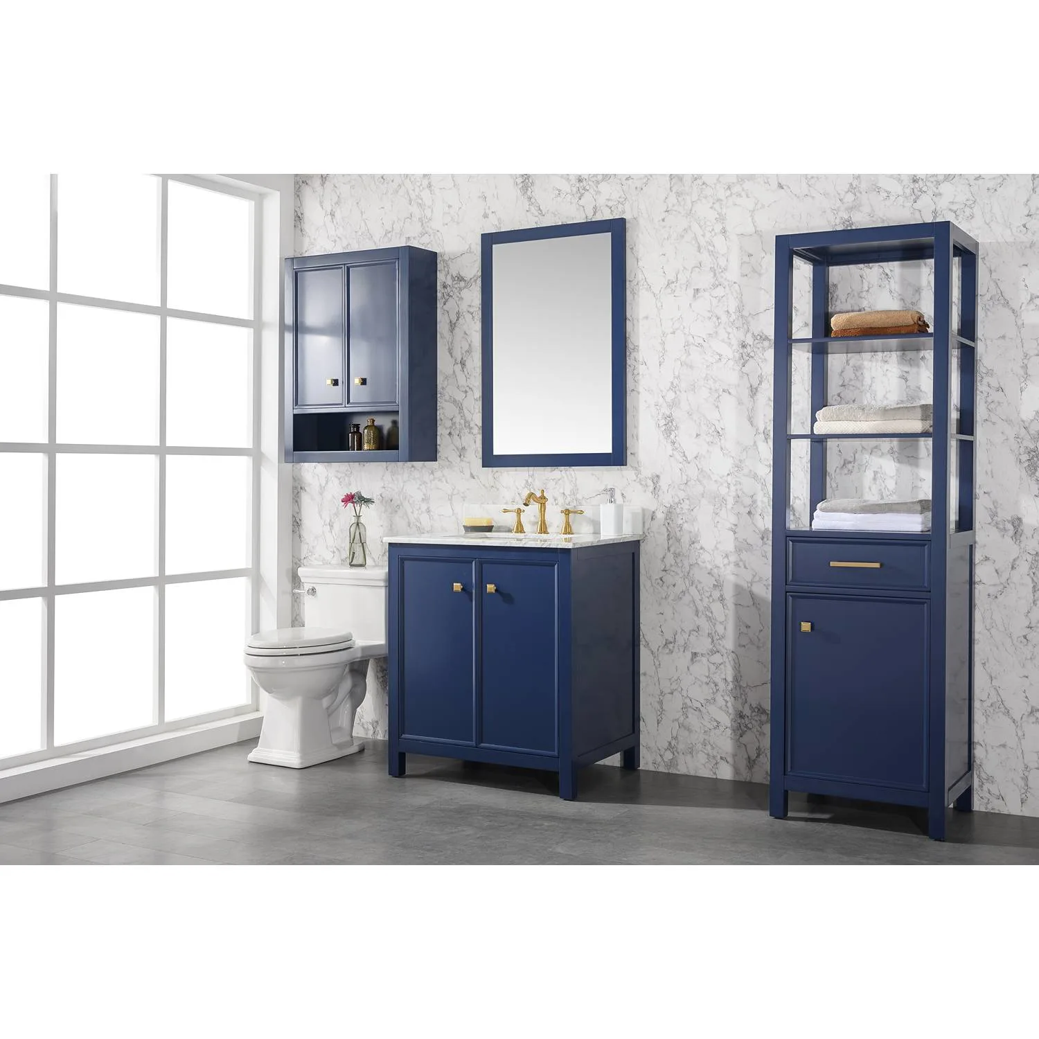 Legion Furniture 30 Inch Carrara White Top Ceramic Sink Vanity Cabinet - image 8