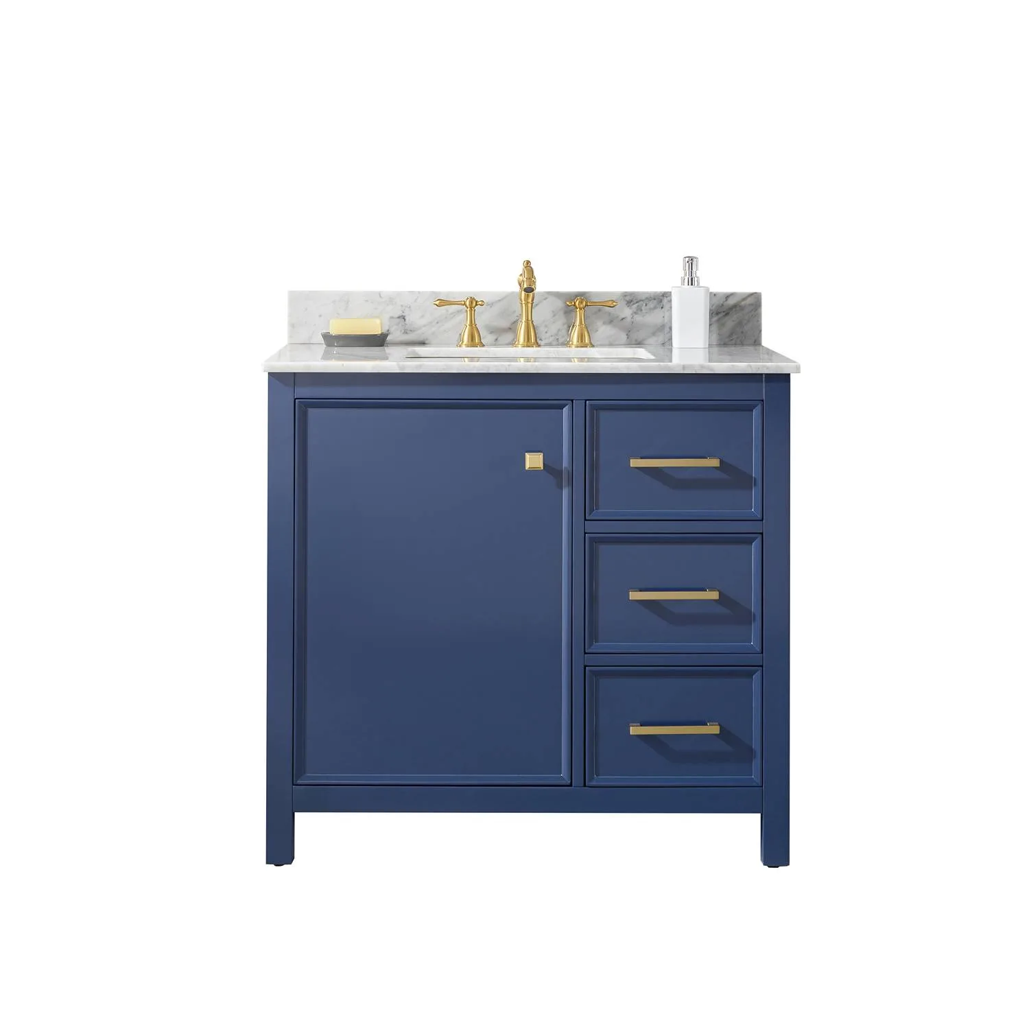 Legion Furniture 36 Inch Carrara White Top Ceramic Sink Vanity Cabinet - image 1