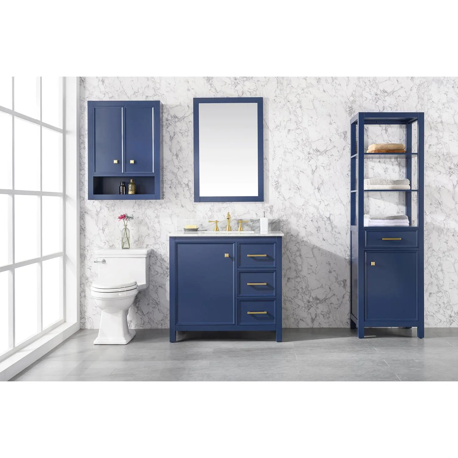 Legion Furniture 36 Inch Carrara White Top Ceramic Sink Vanity Cabinet - image 15