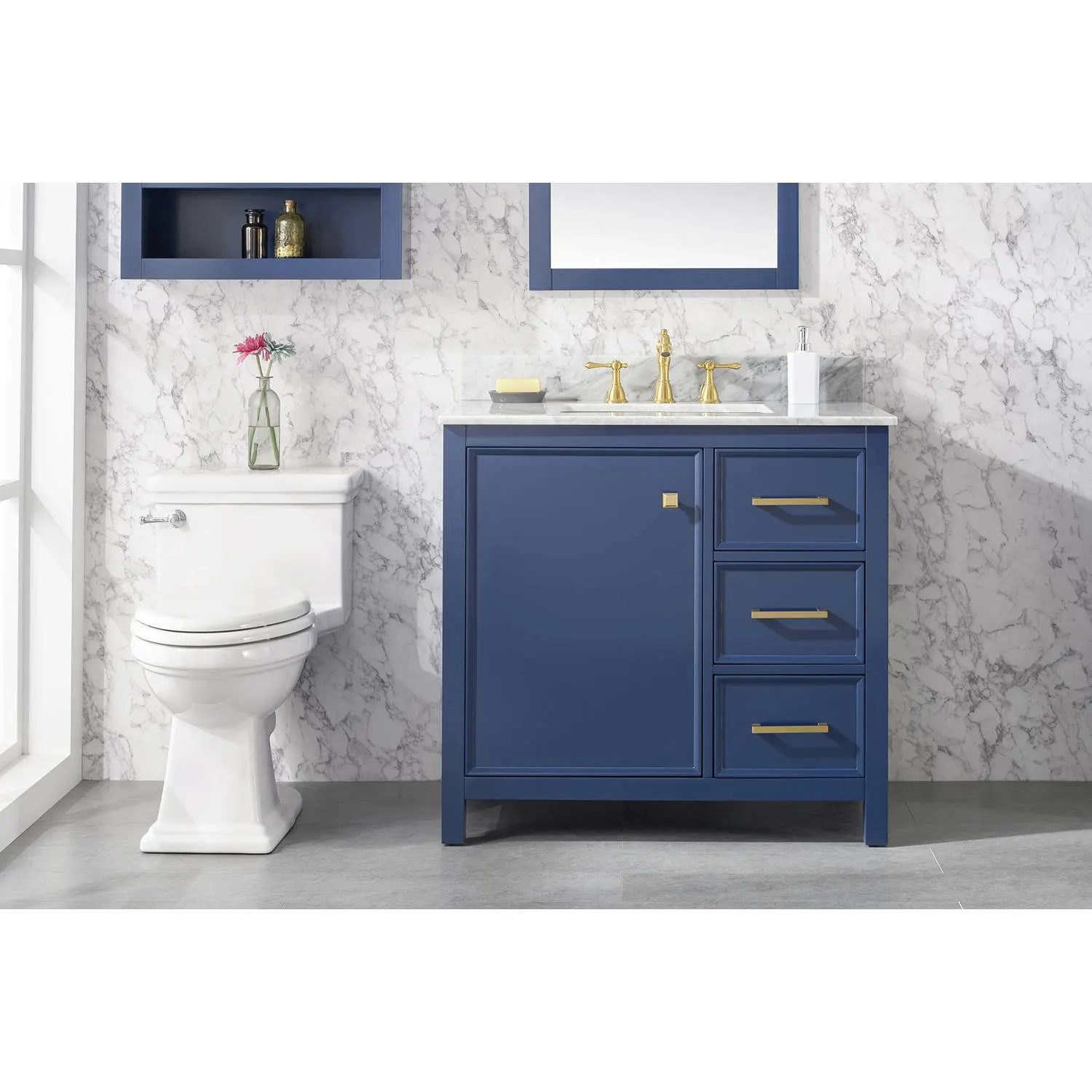 Legion Furniture 36 Inch Carrara White Top Ceramic Sink Vanity Cabinet - image 3