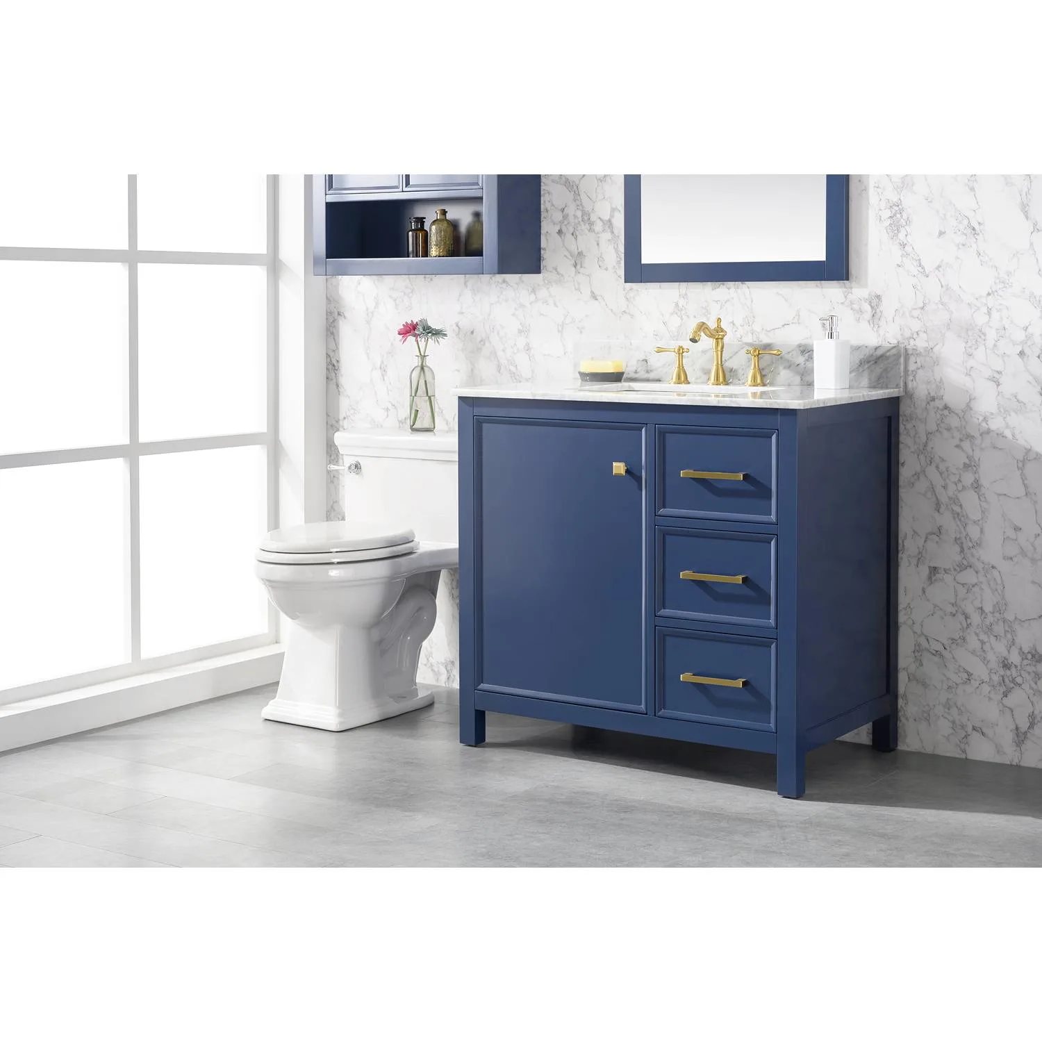Legion Furniture 36 Inch Carrara White Top Ceramic Sink Vanity Cabinet - image 7