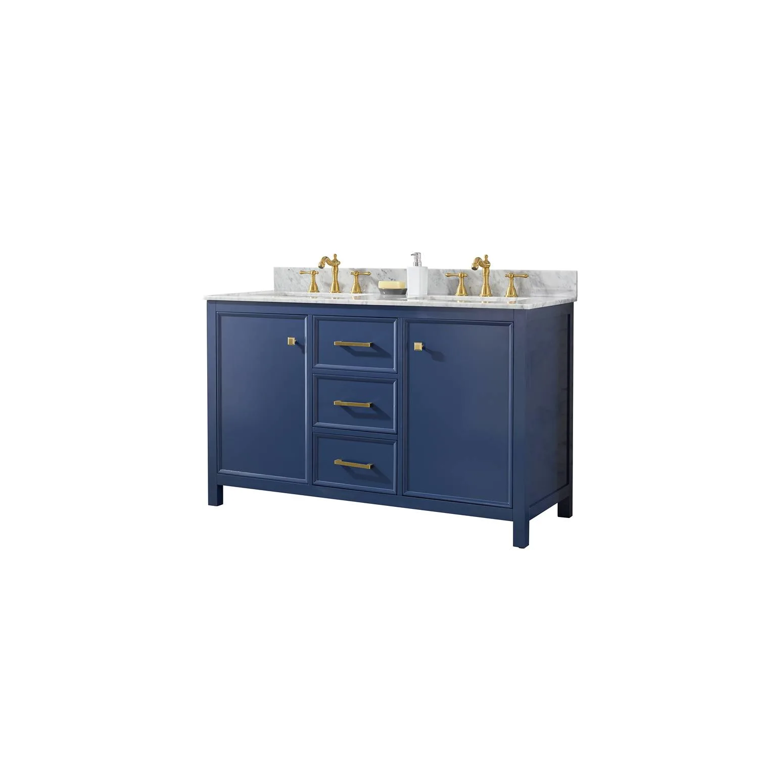 Legion Furniture 54 Inch Carrara White Top Double Sink Vanity Cabinet - image 14