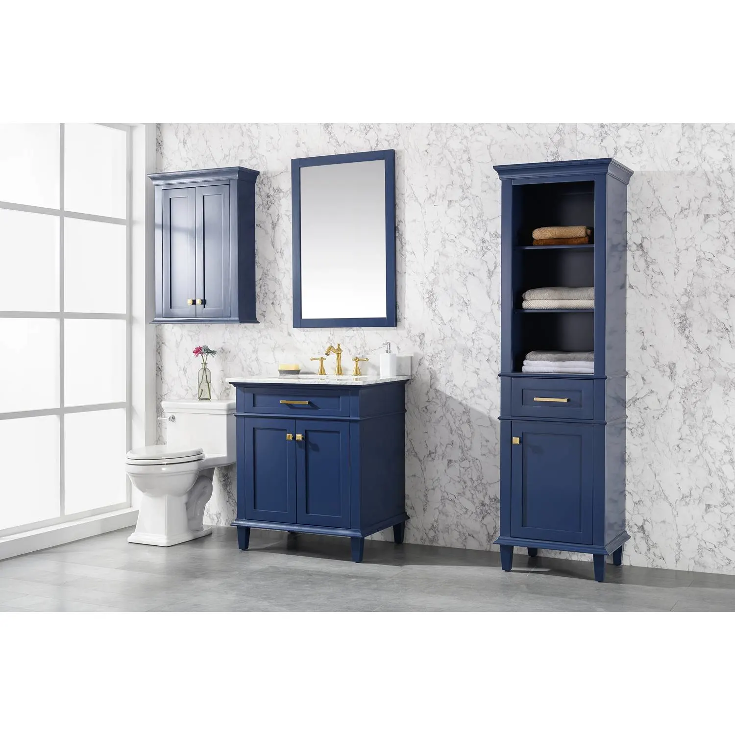 Legion Furniture 30 Inch Carrara White Top Ceramic Sink Vanity Cabinet - image 2
