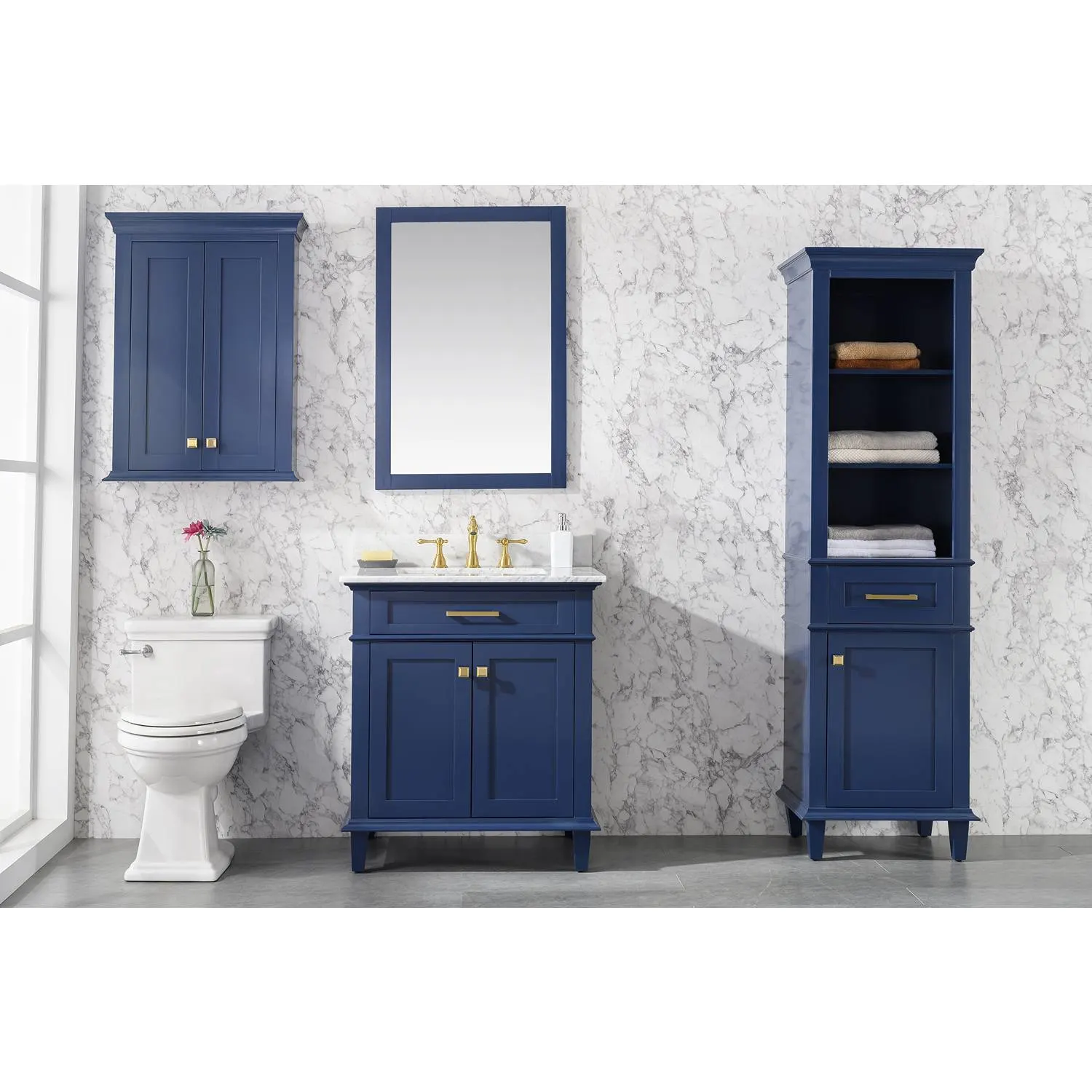 Legion Furniture 30 Inch Carrara White Top Ceramic Sink Vanity Cabinet - image 19