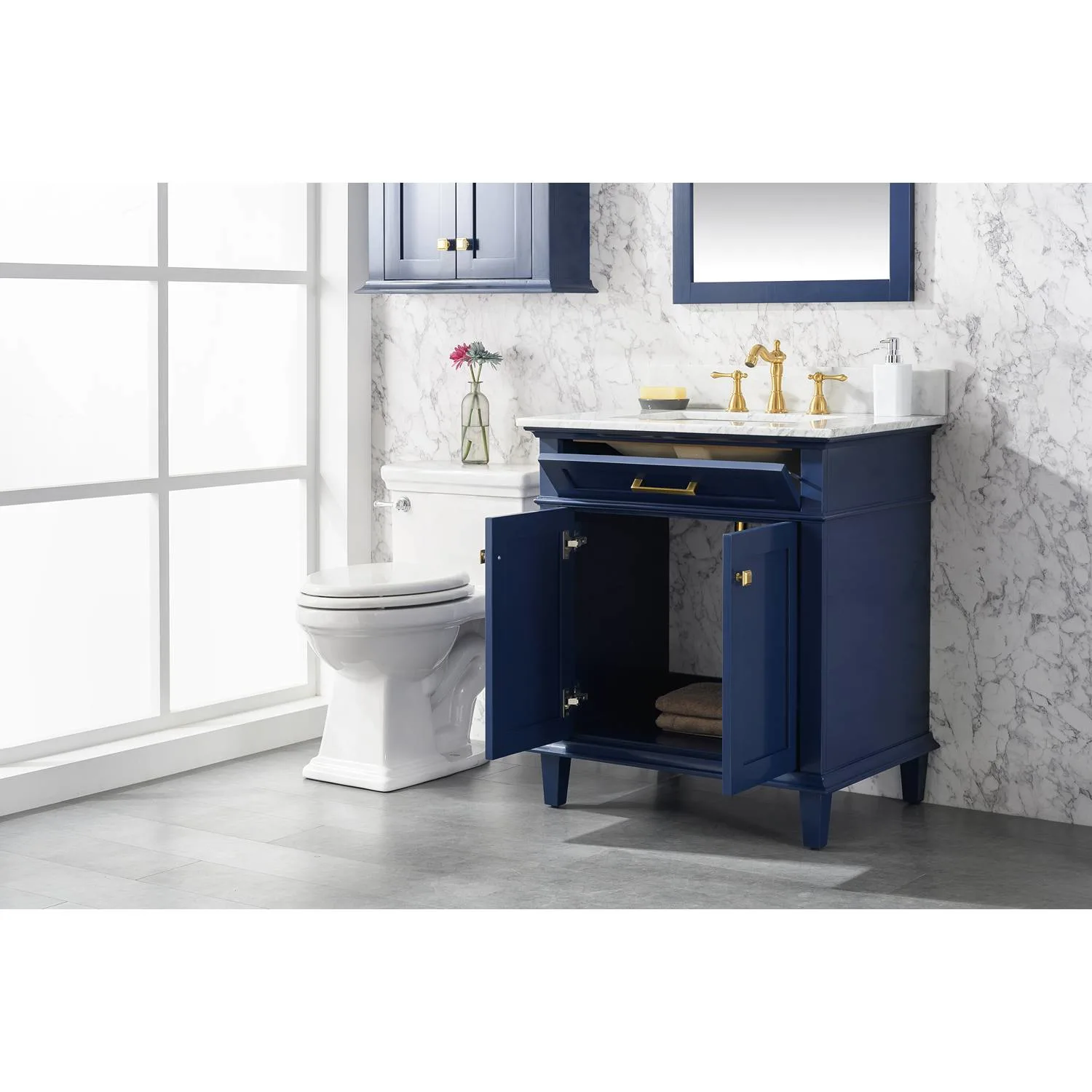 Legion Furniture 30 Inch Carrara White Top Ceramic Sink Vanity Cabinet - image 8